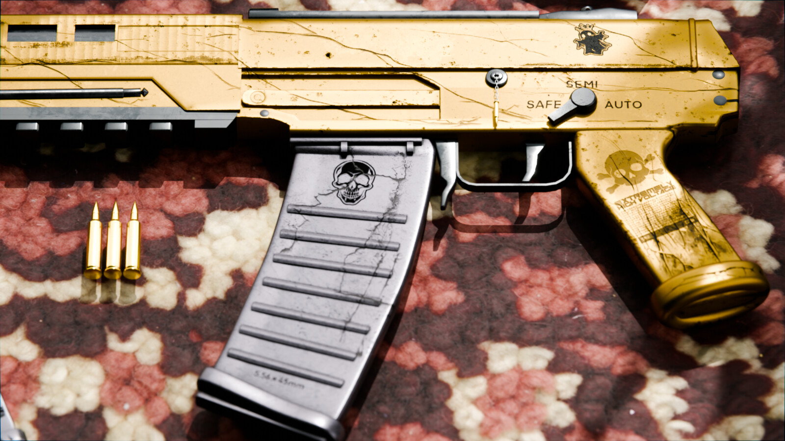 Grau 5.56 Assault Rifle Gold design