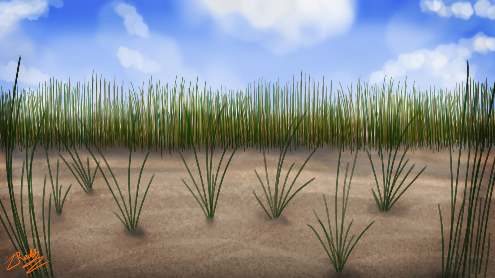 Beach Terrain Concept Art for a Potential Animation