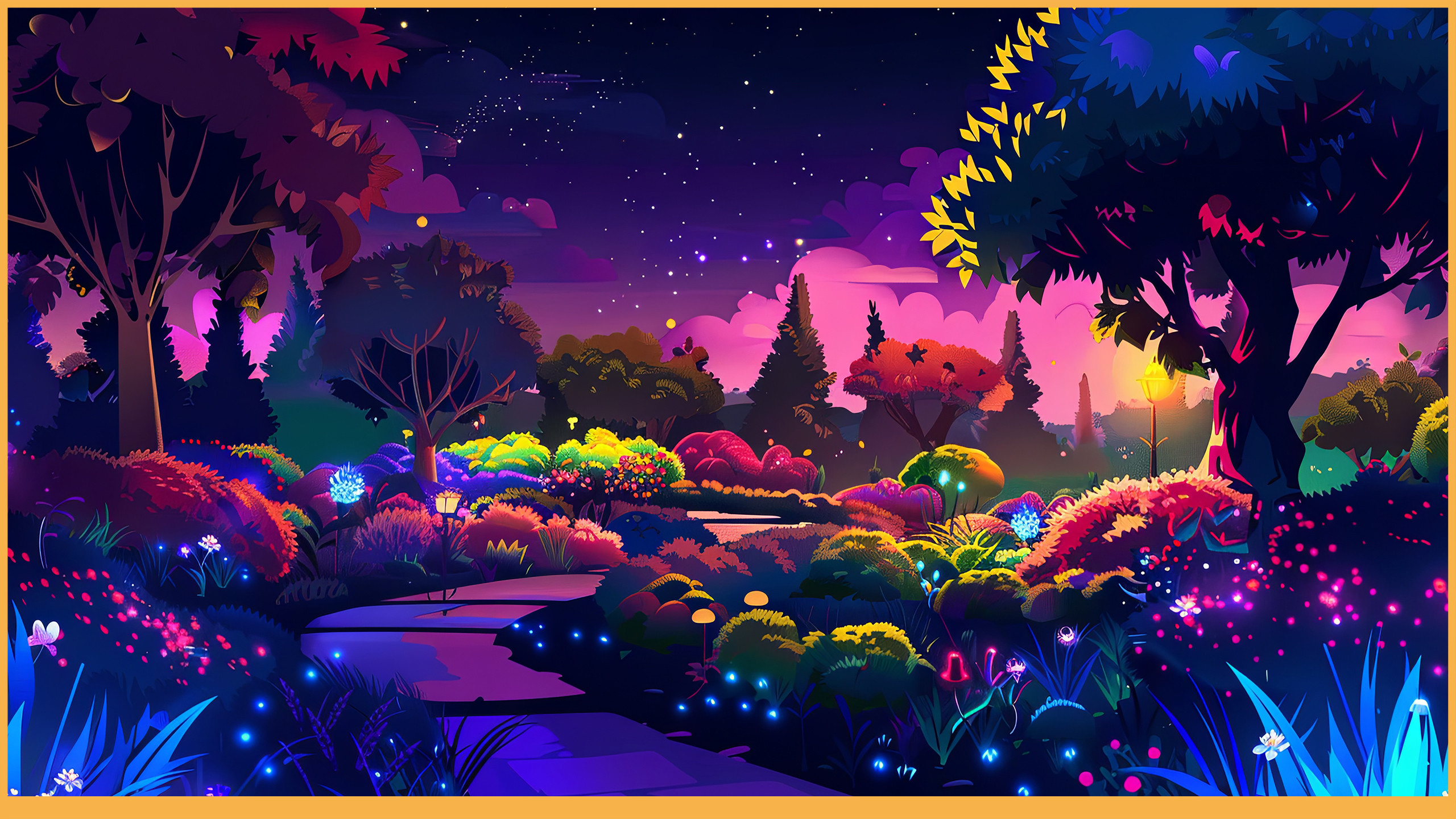 ArtStation - 303 cartoon colorful garden