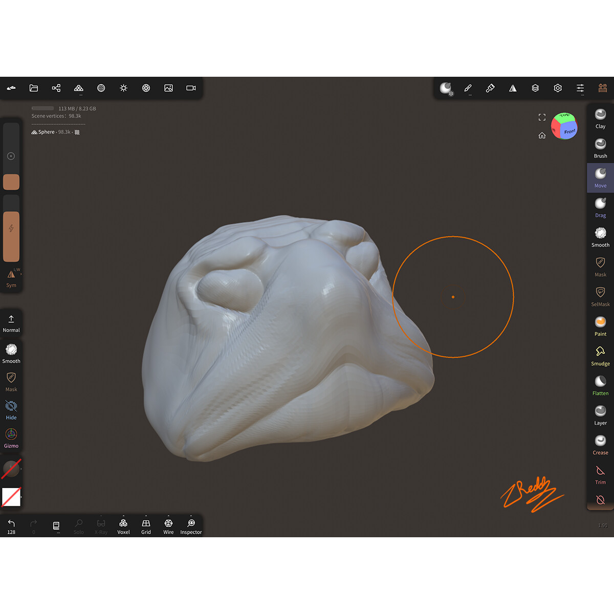 3D Model of a Diamondback Terrapin (3/4 View)