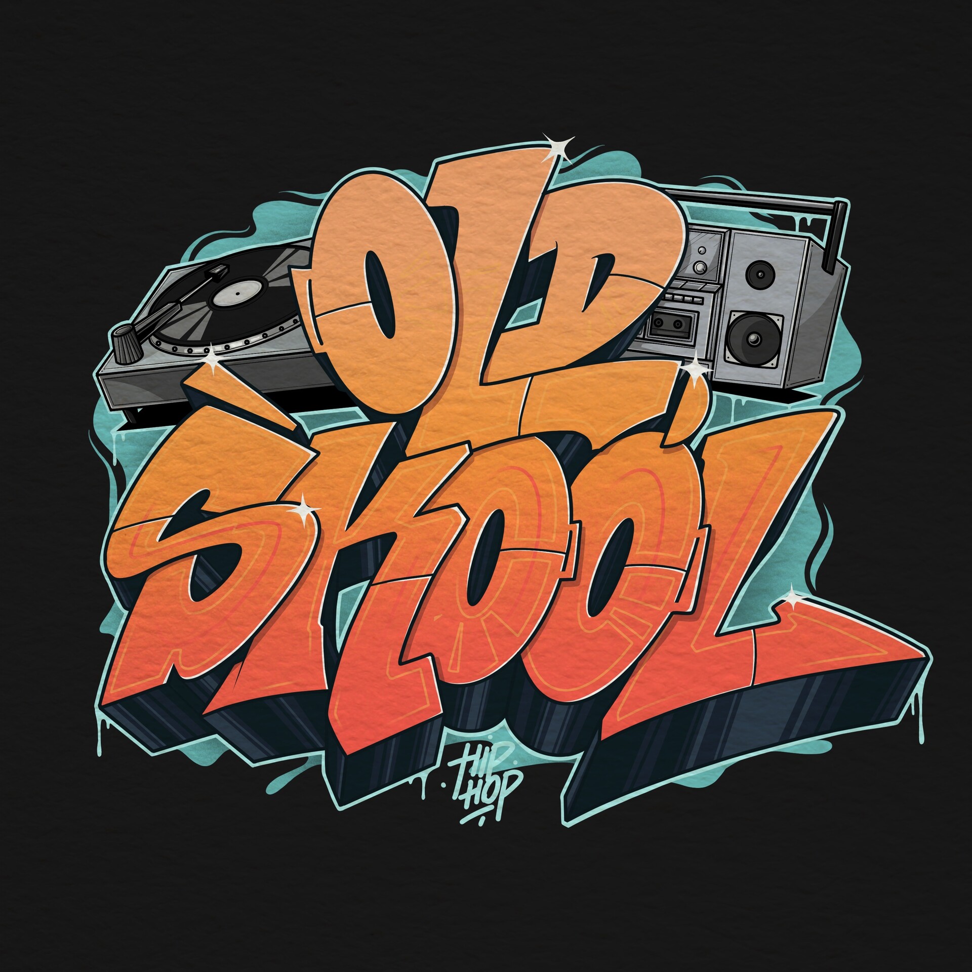 old school hip hop art