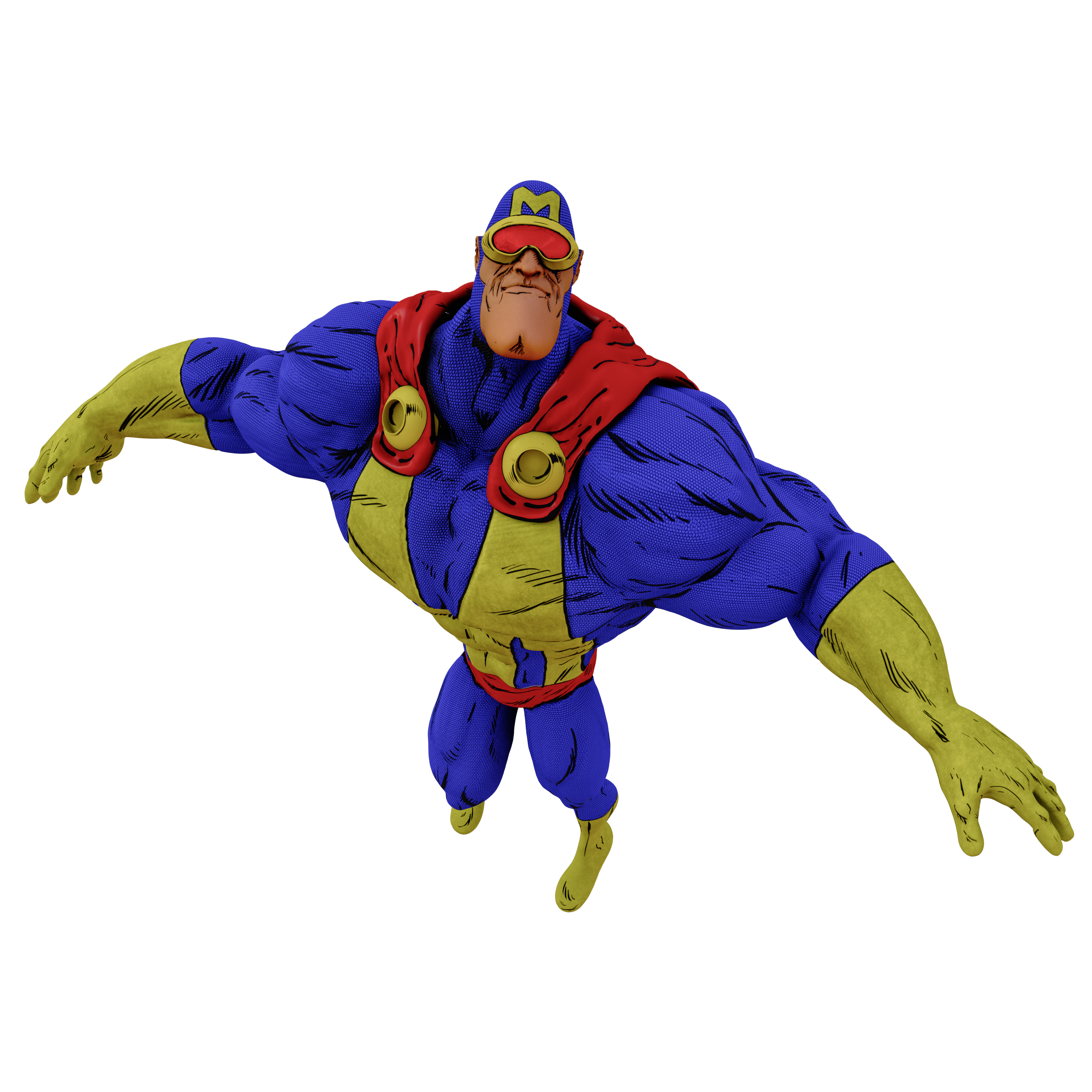 Megaton Man - All artwork by Joseph Miller , Character created by Don Simpson