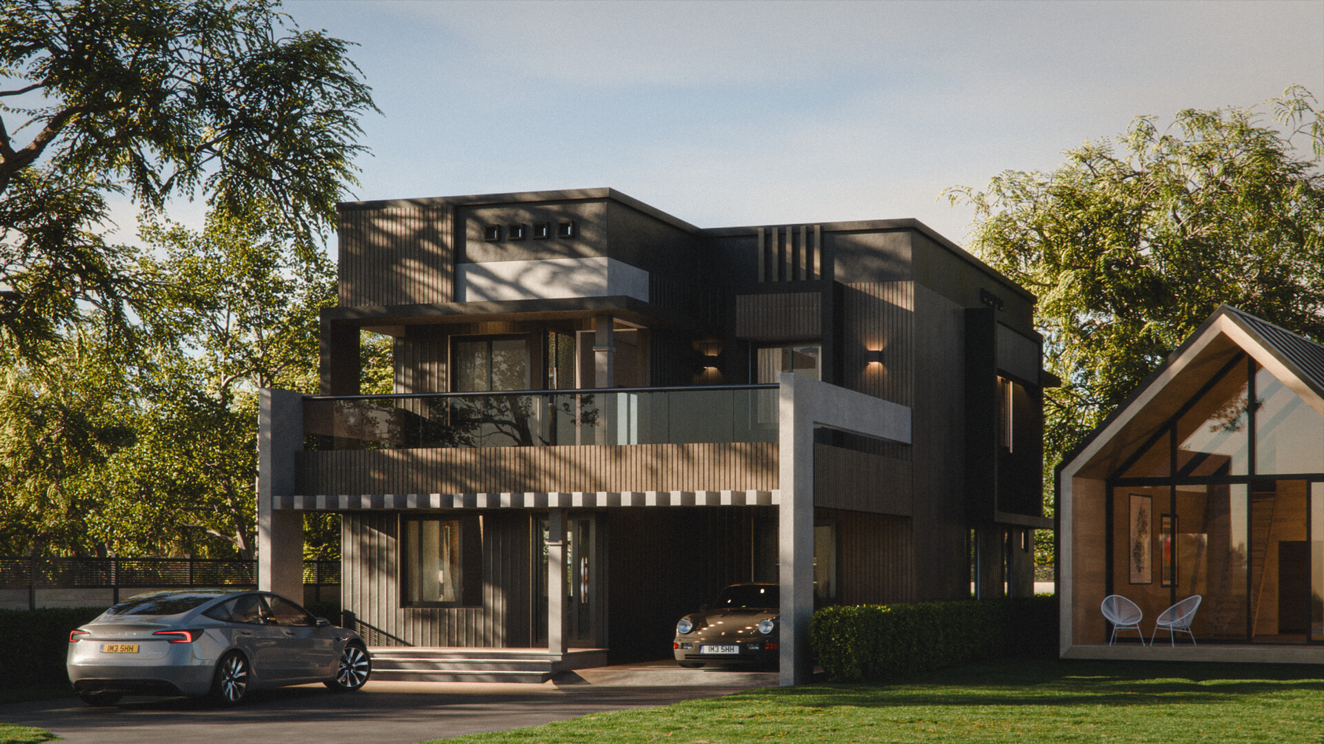 ArtStation - Architectural Render - Contemporary Bungalow