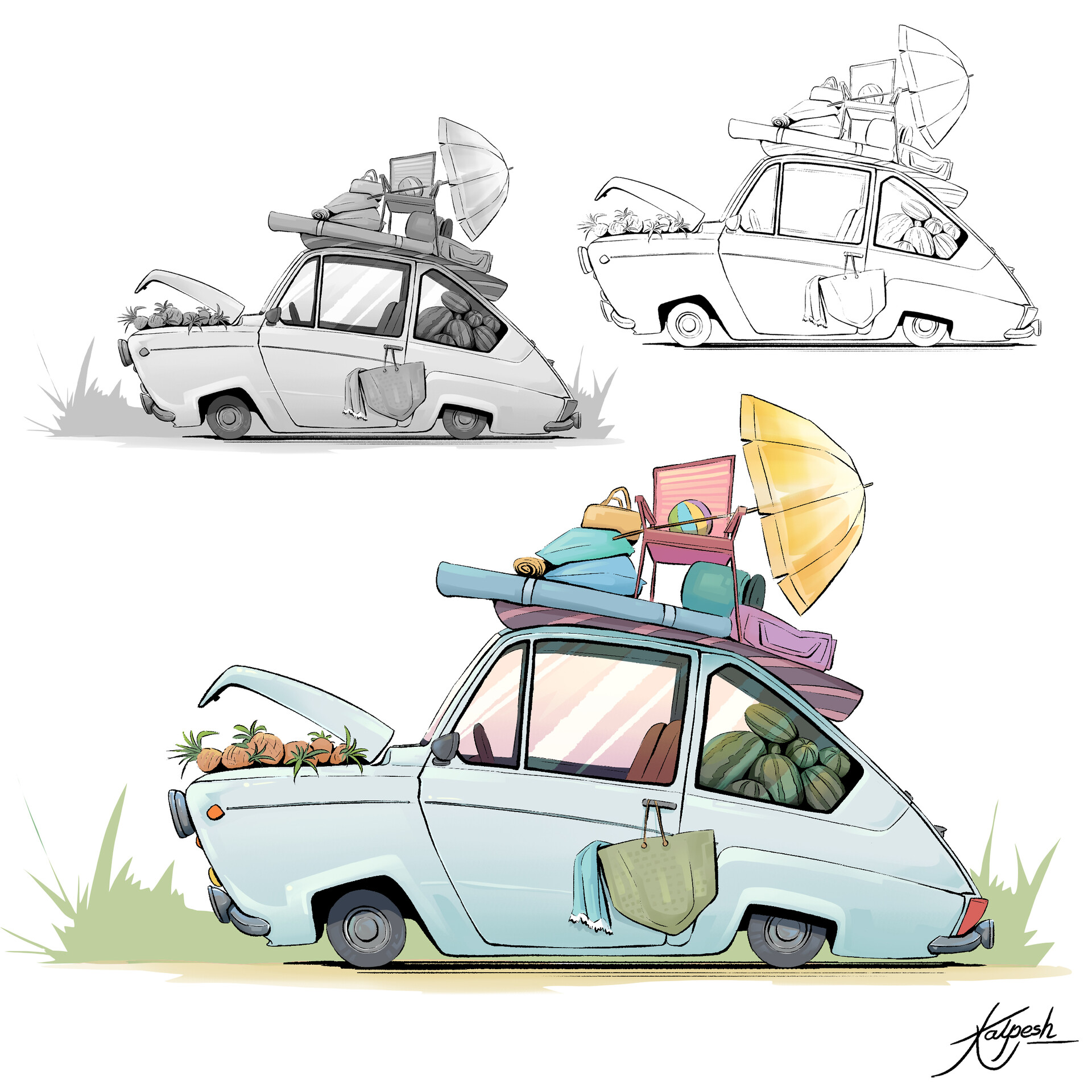 ArtStation - Prop- Cars