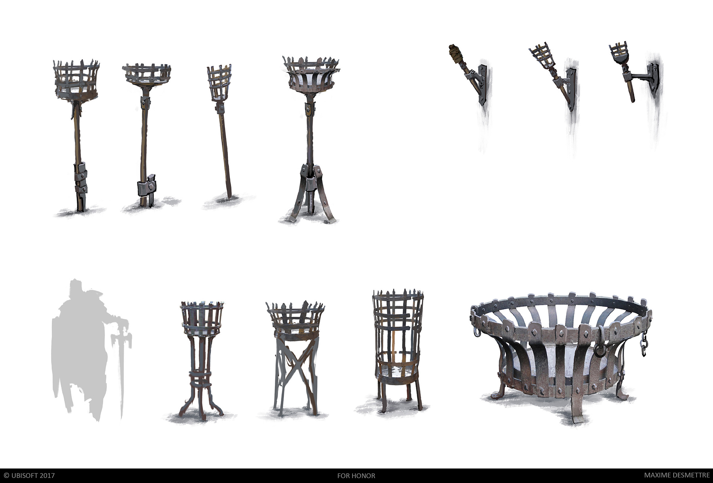 Props - Braseros and Torches