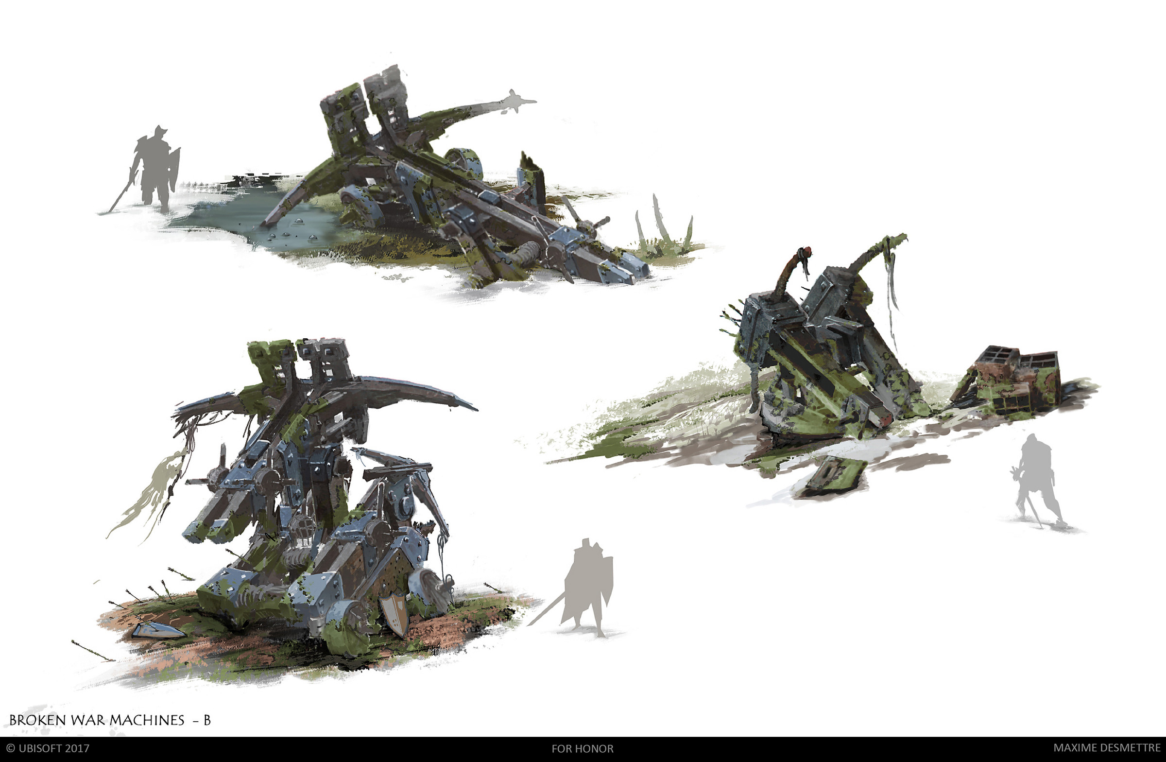Broken war machines