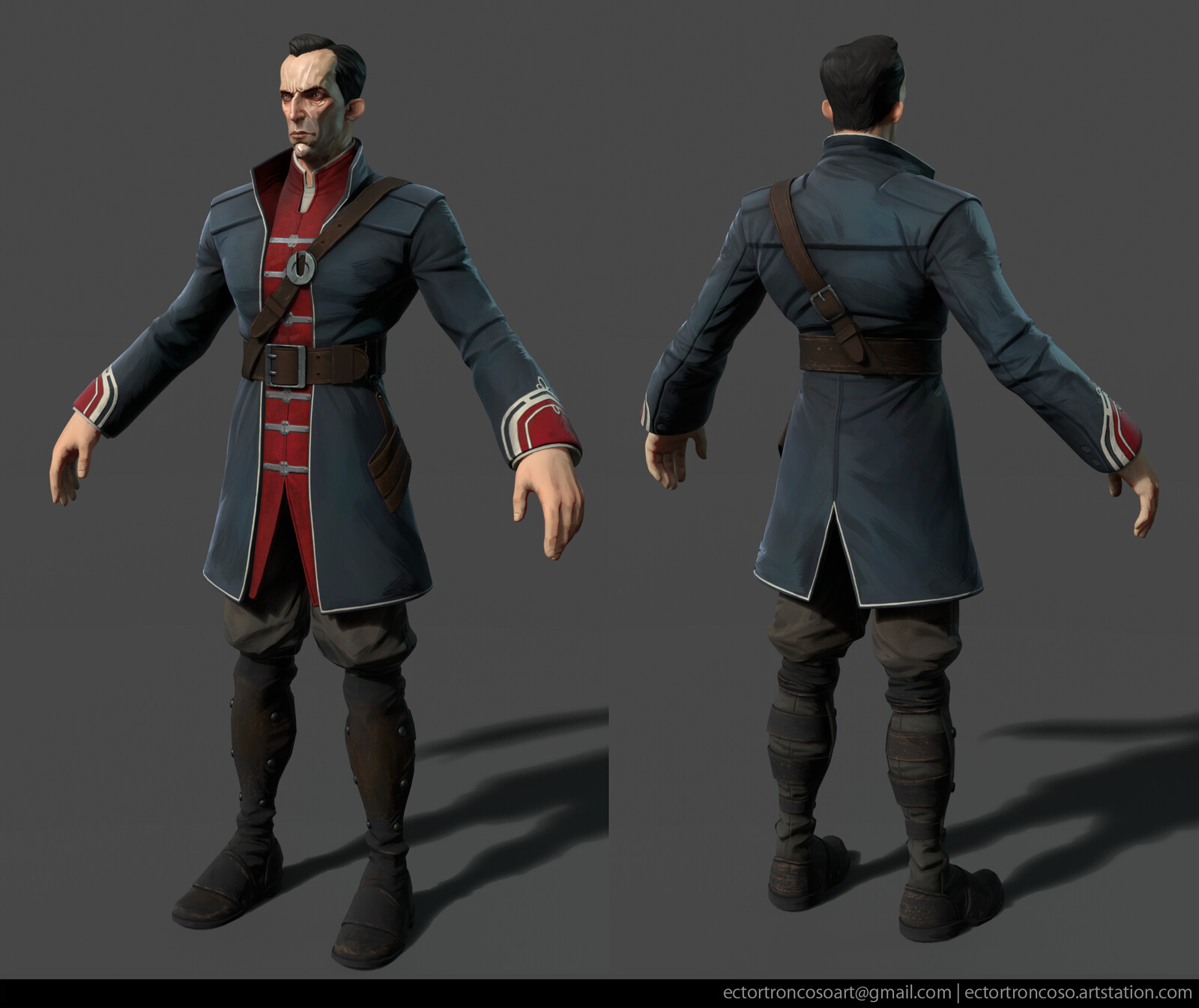 Character Asset exercise - Dishonored Fan Art