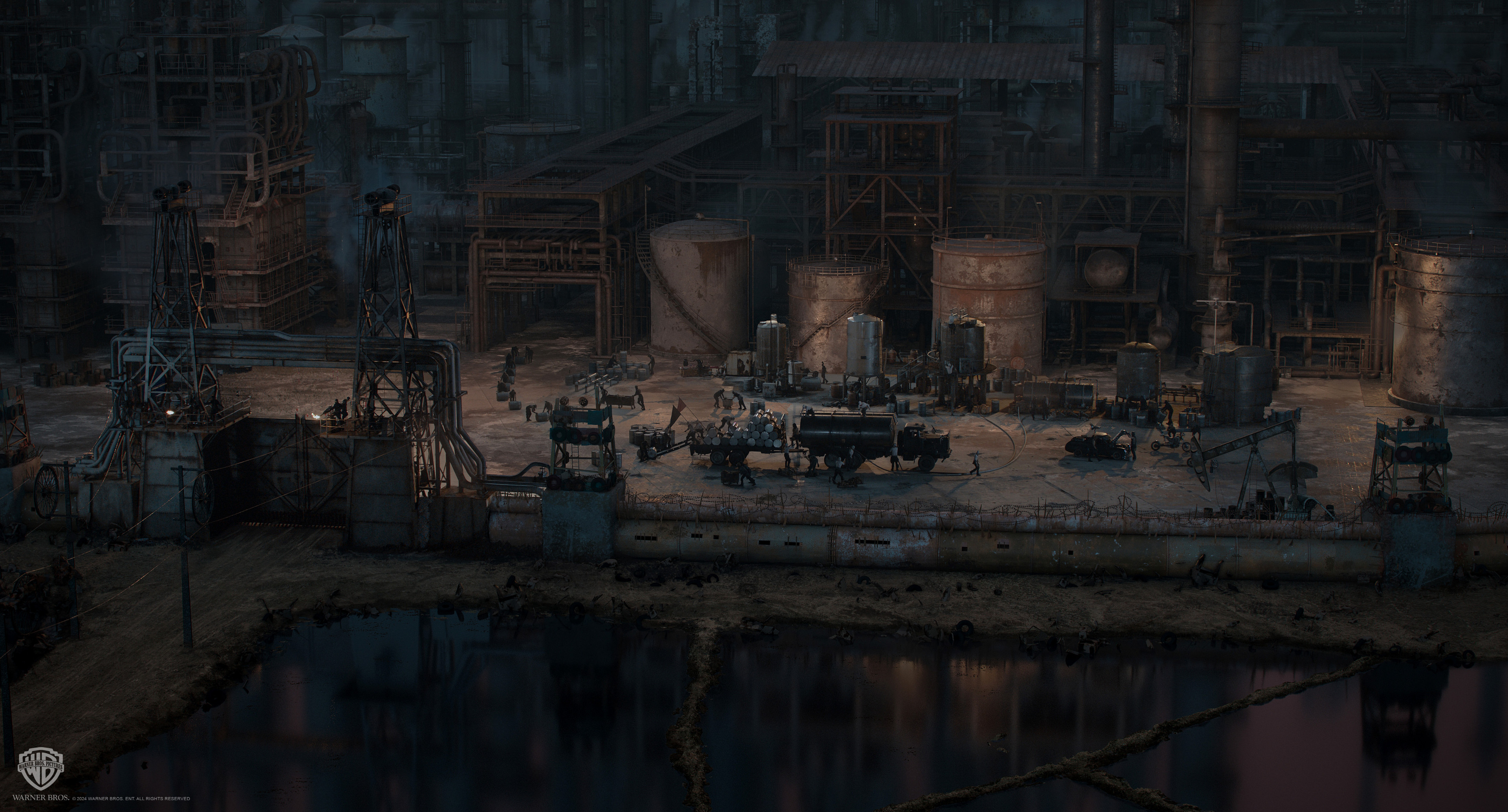 Concept of The Gastown at night