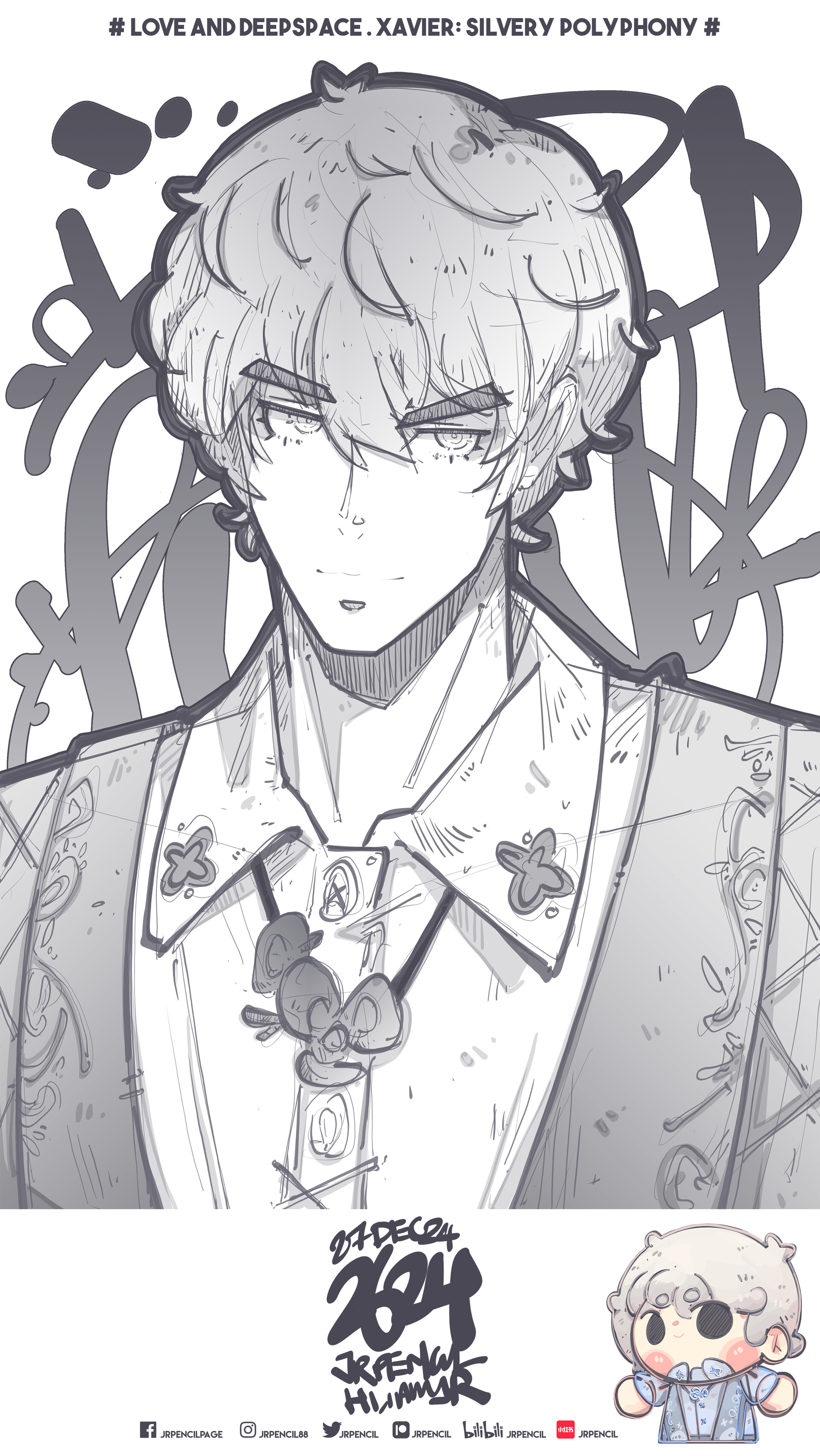 ArtStation - 2624 - 沈星回：银瀑奏鸣/ Xavier: Silvery Polyphony 27