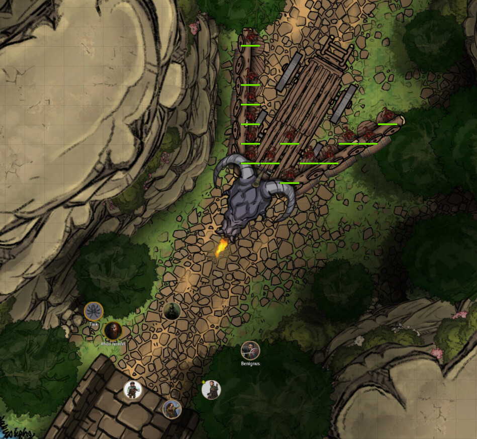 Vehicle in Foundry VTT in play.