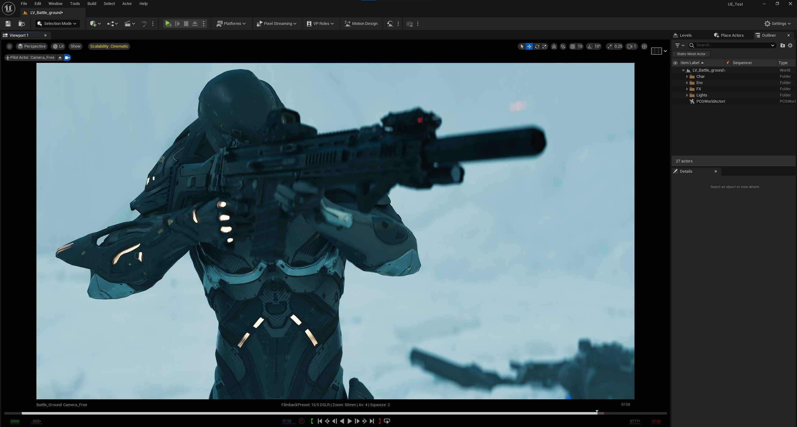 Unreal viewport