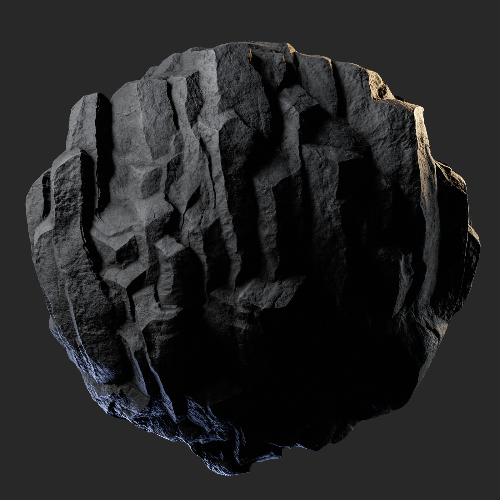 H123 Rock Cliff | PBR | 4K | Seamless | +SBSAR