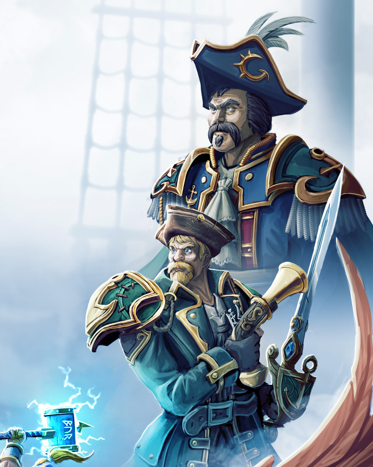 Closeup of Derek and Daelin Proudmoore