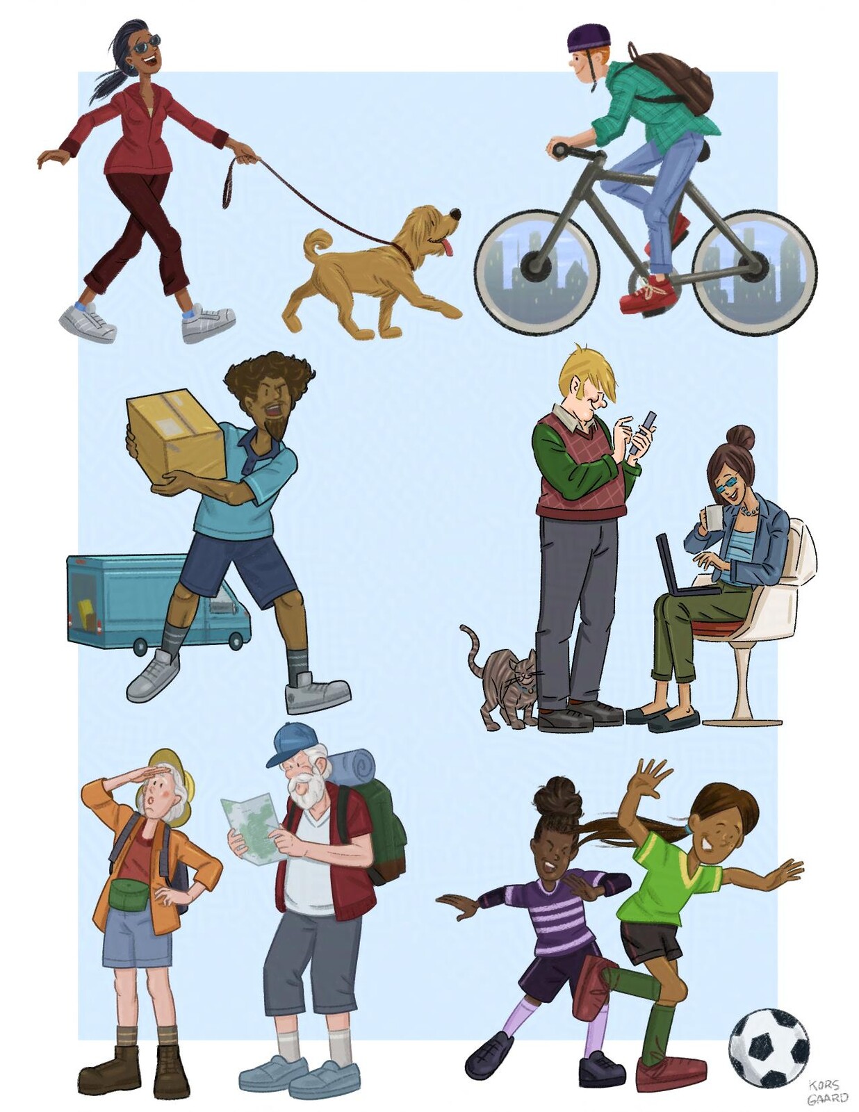 Lifestyle Character Illustrations