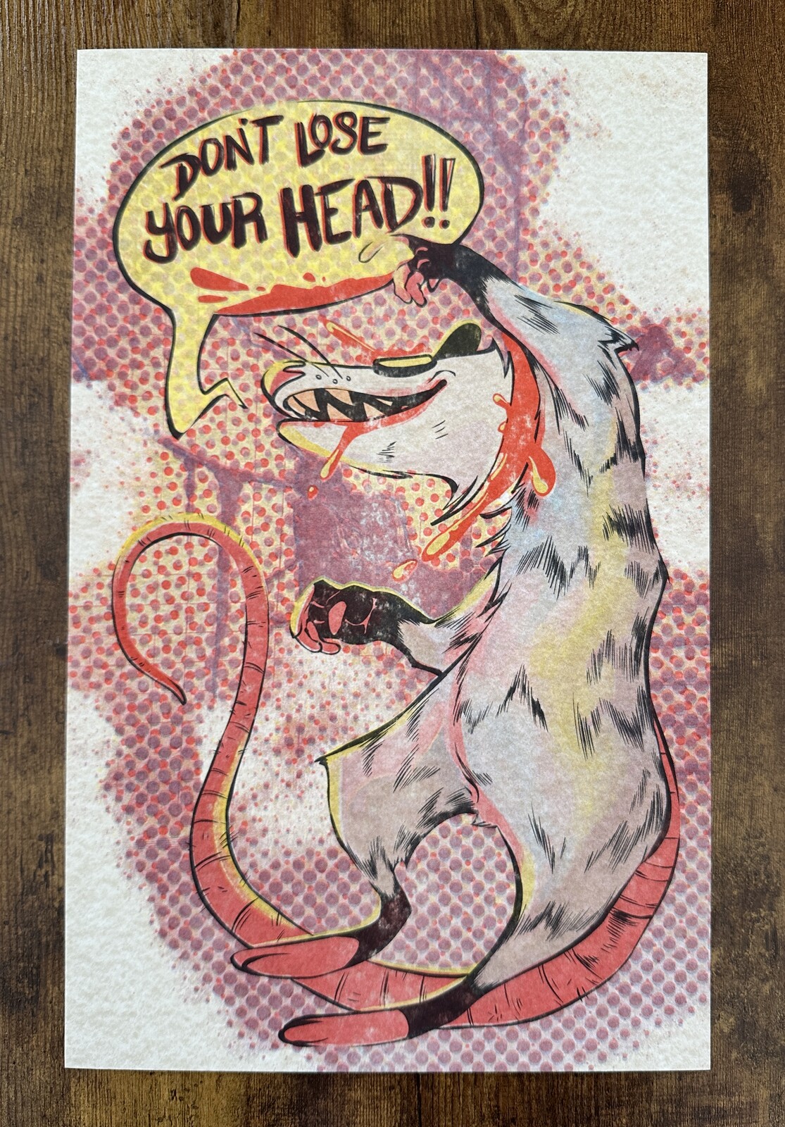 Full View of the printed poster, tabloid size and printed in risograph
