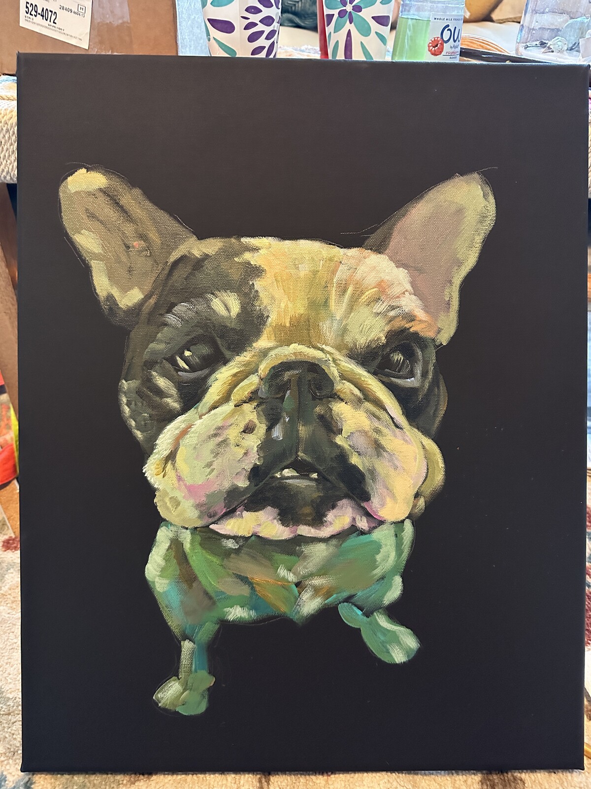 Progress shot of Luna portrait.
