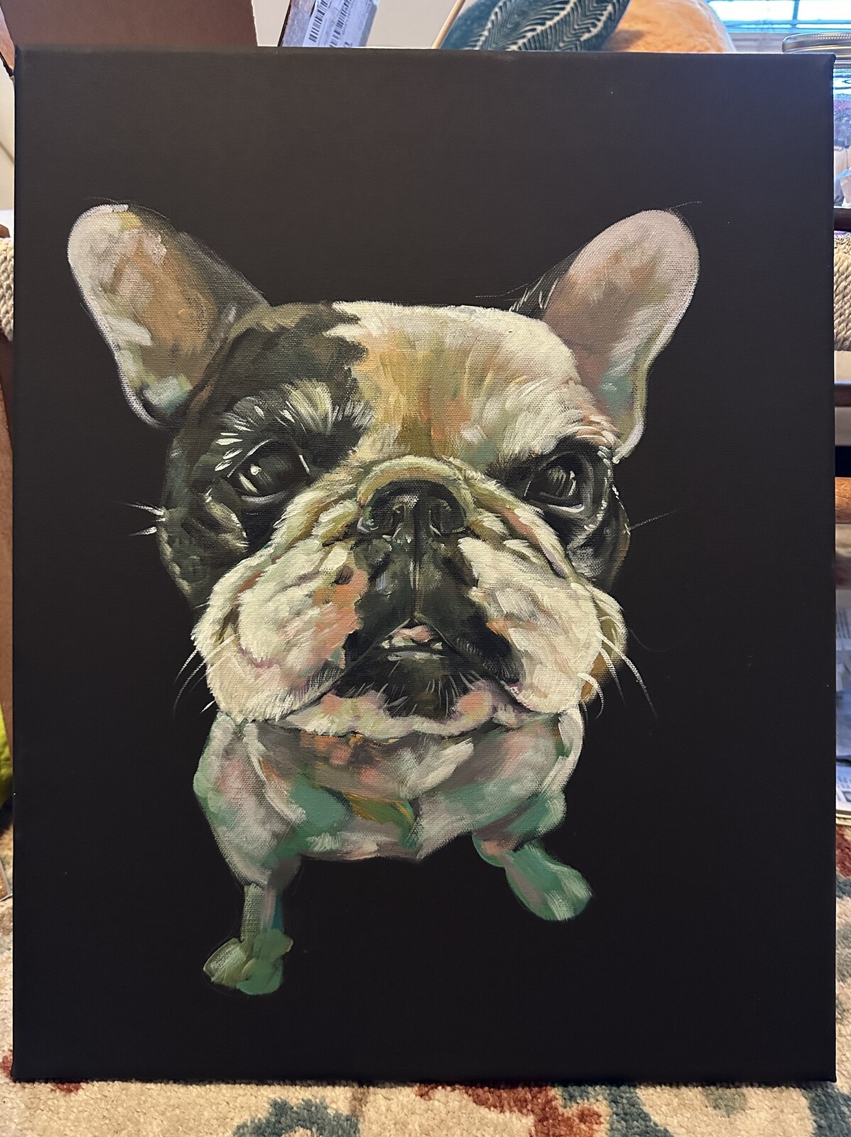further progress shot of Luna portrait.