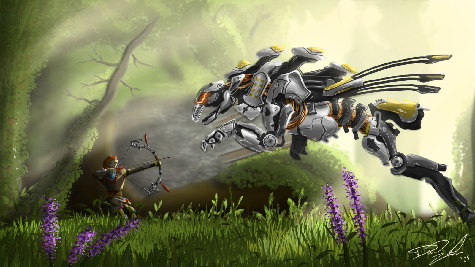 Horizon: Zero Dawn - Aloy vs Sawtooth