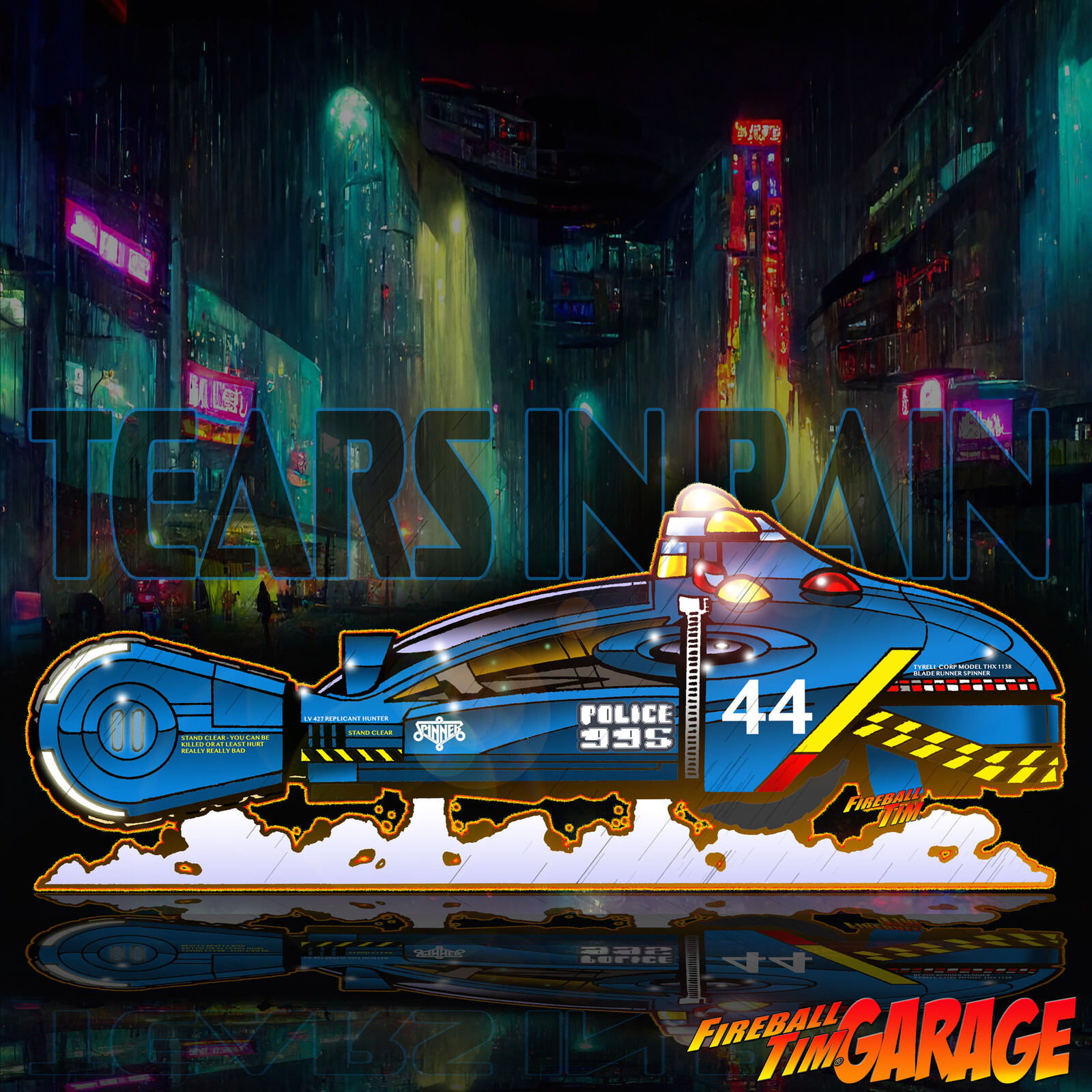 Blade Runner Spinners by Fireball Tim