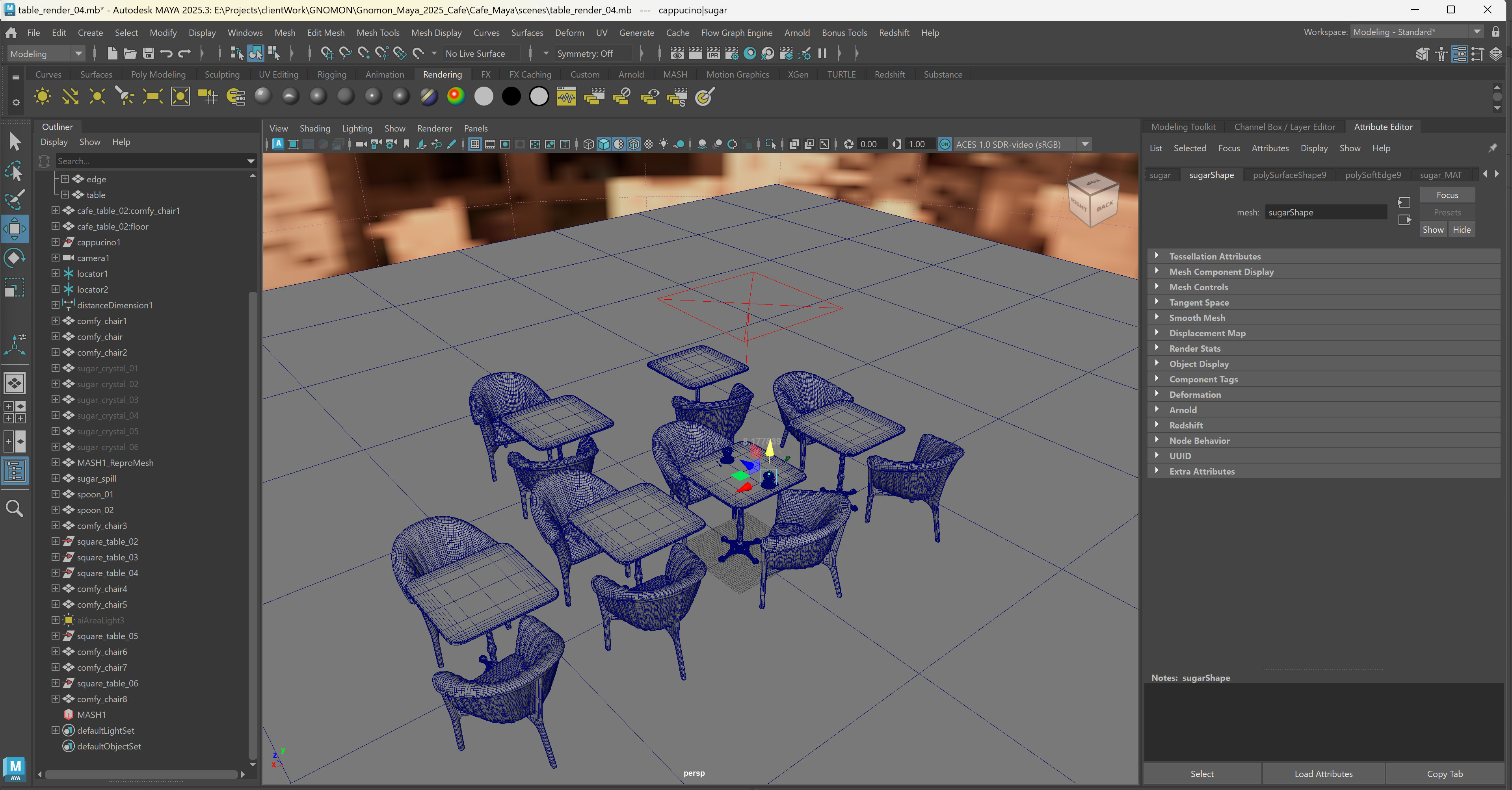 set up in Maya