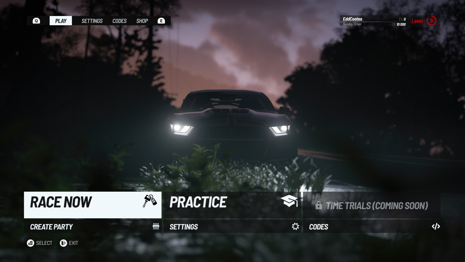 Racing Game UI UX Design