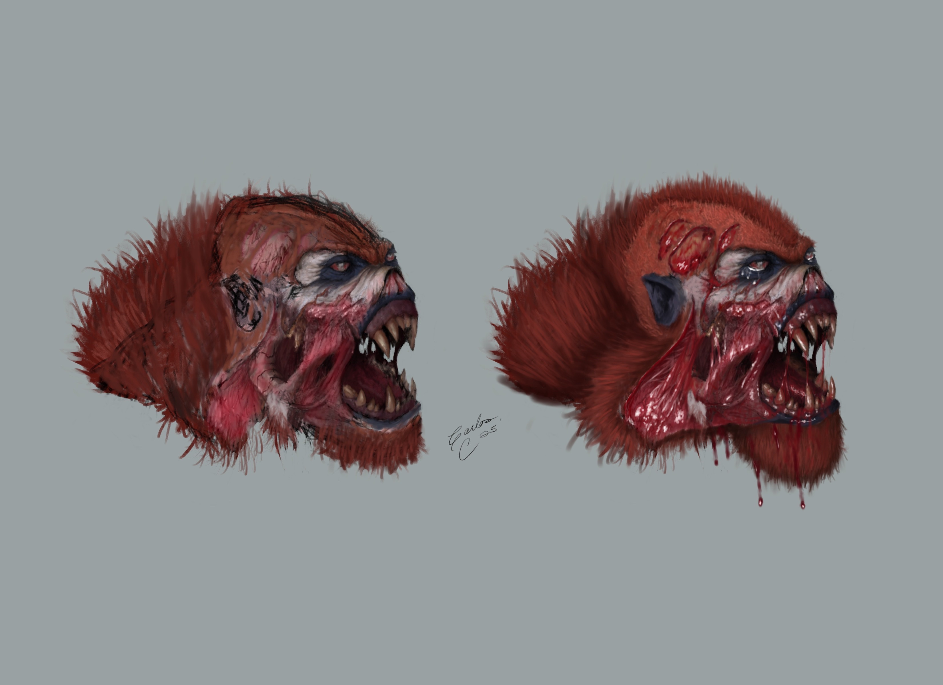 Quick sketch of Beastman using Artstudio Pro on iPad Pro
