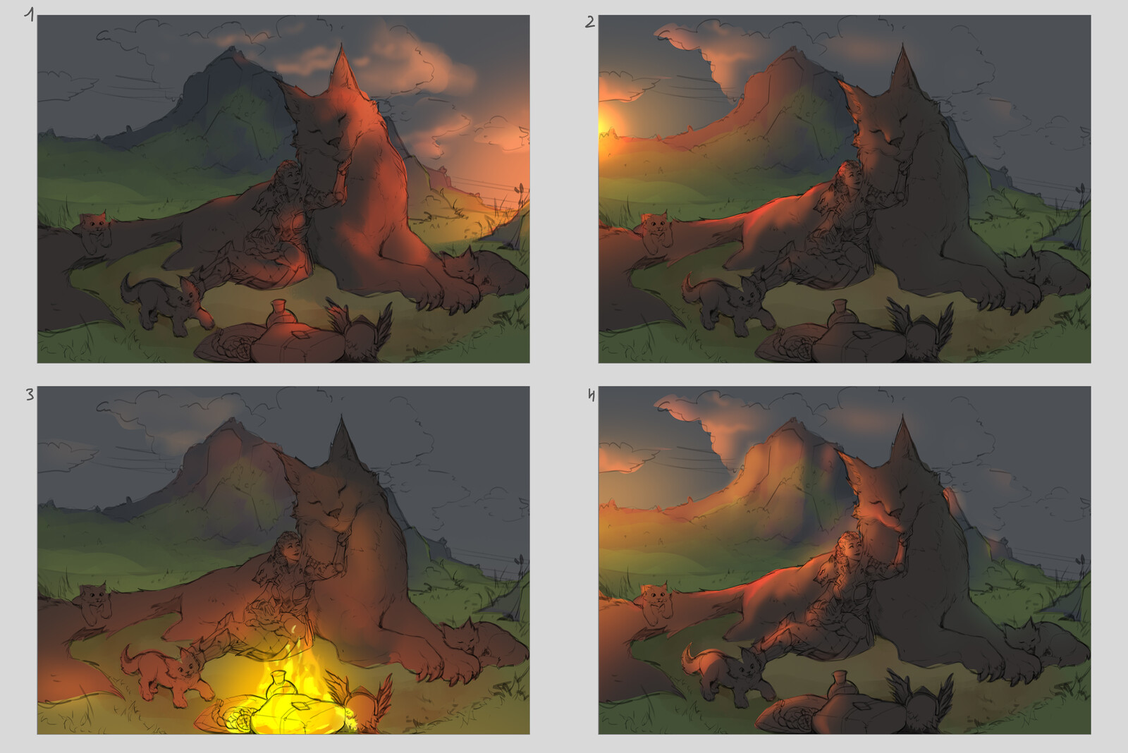 lighting variations