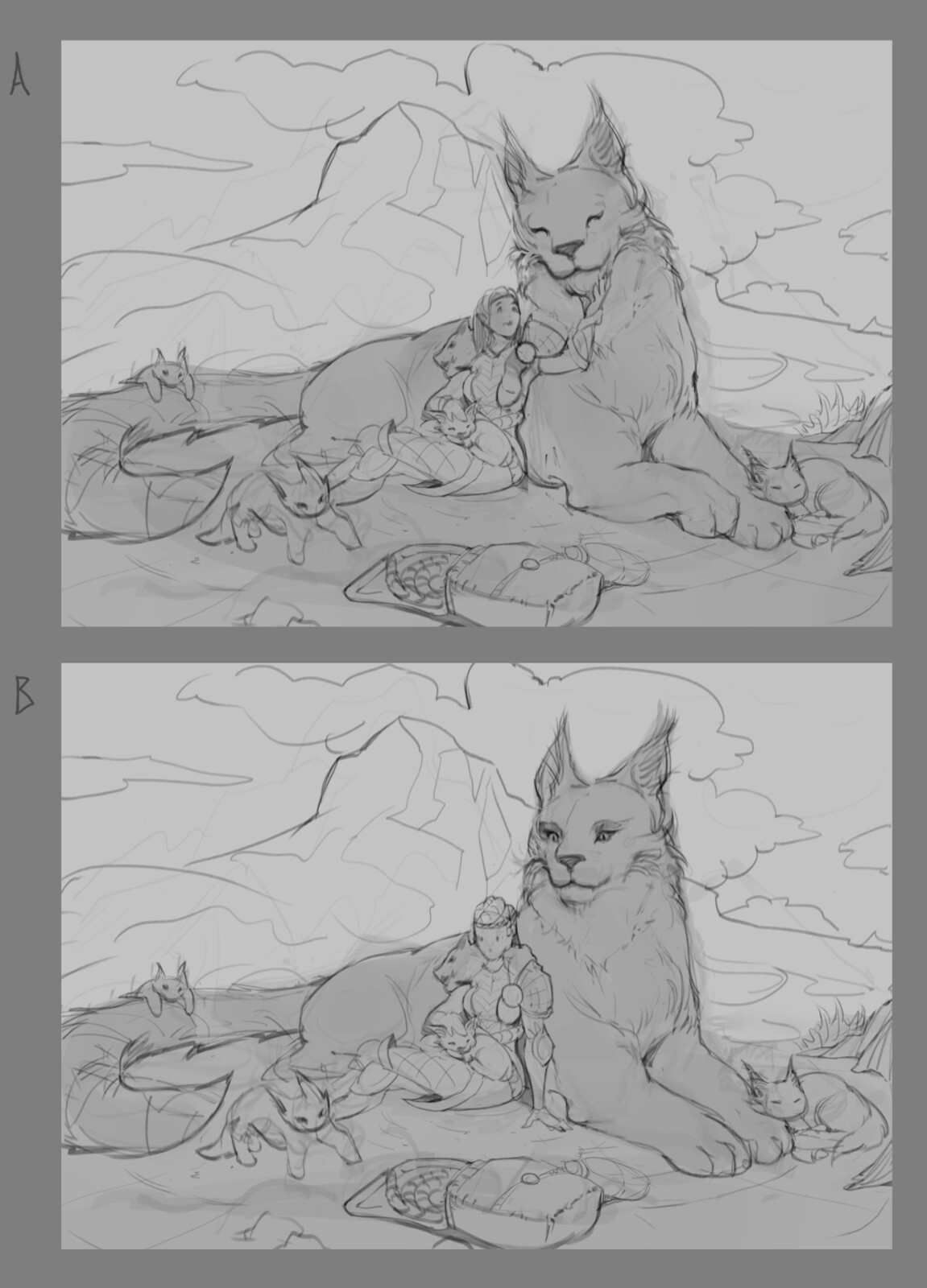 variation of chosen sketch