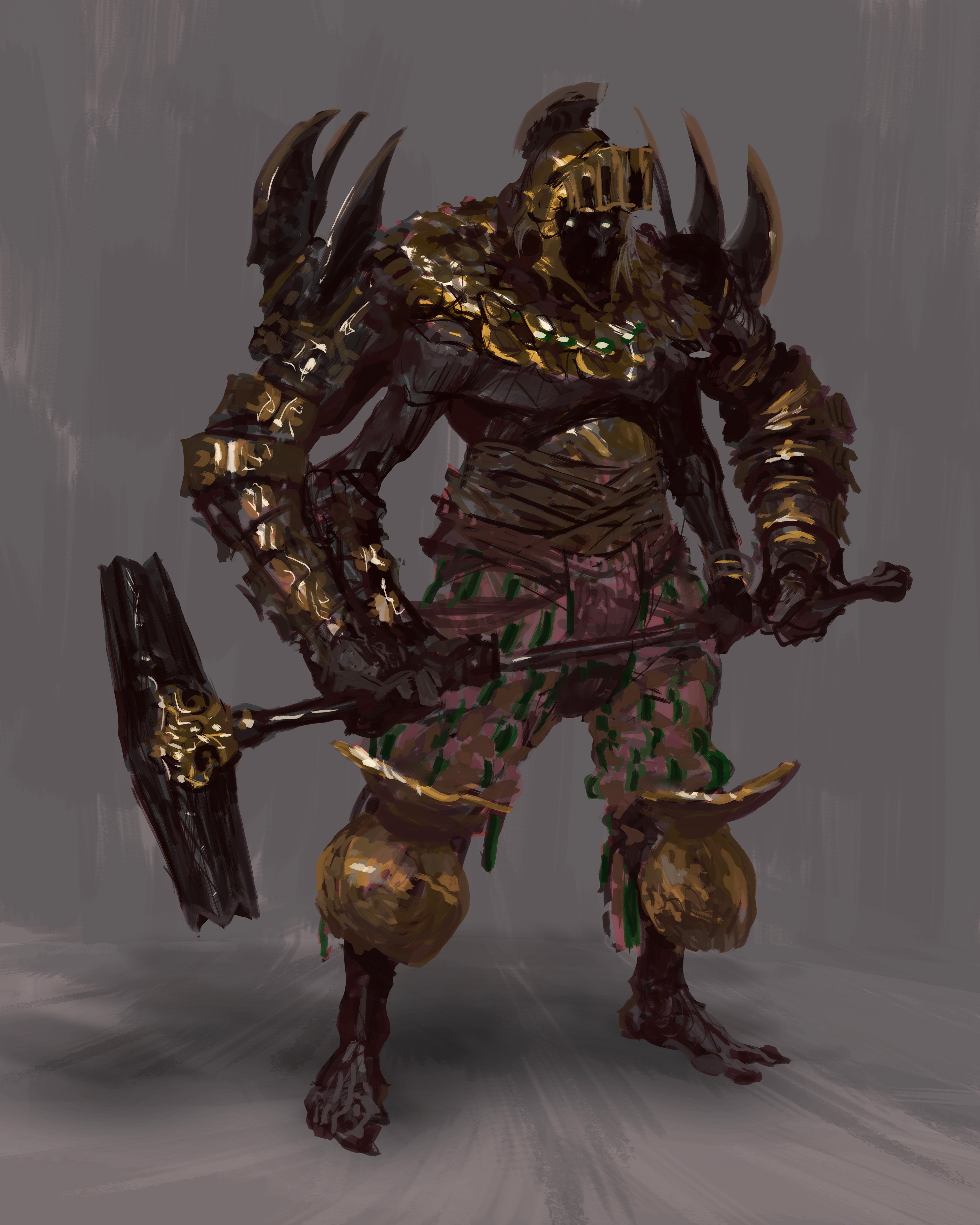 Four-armed hammer warrior