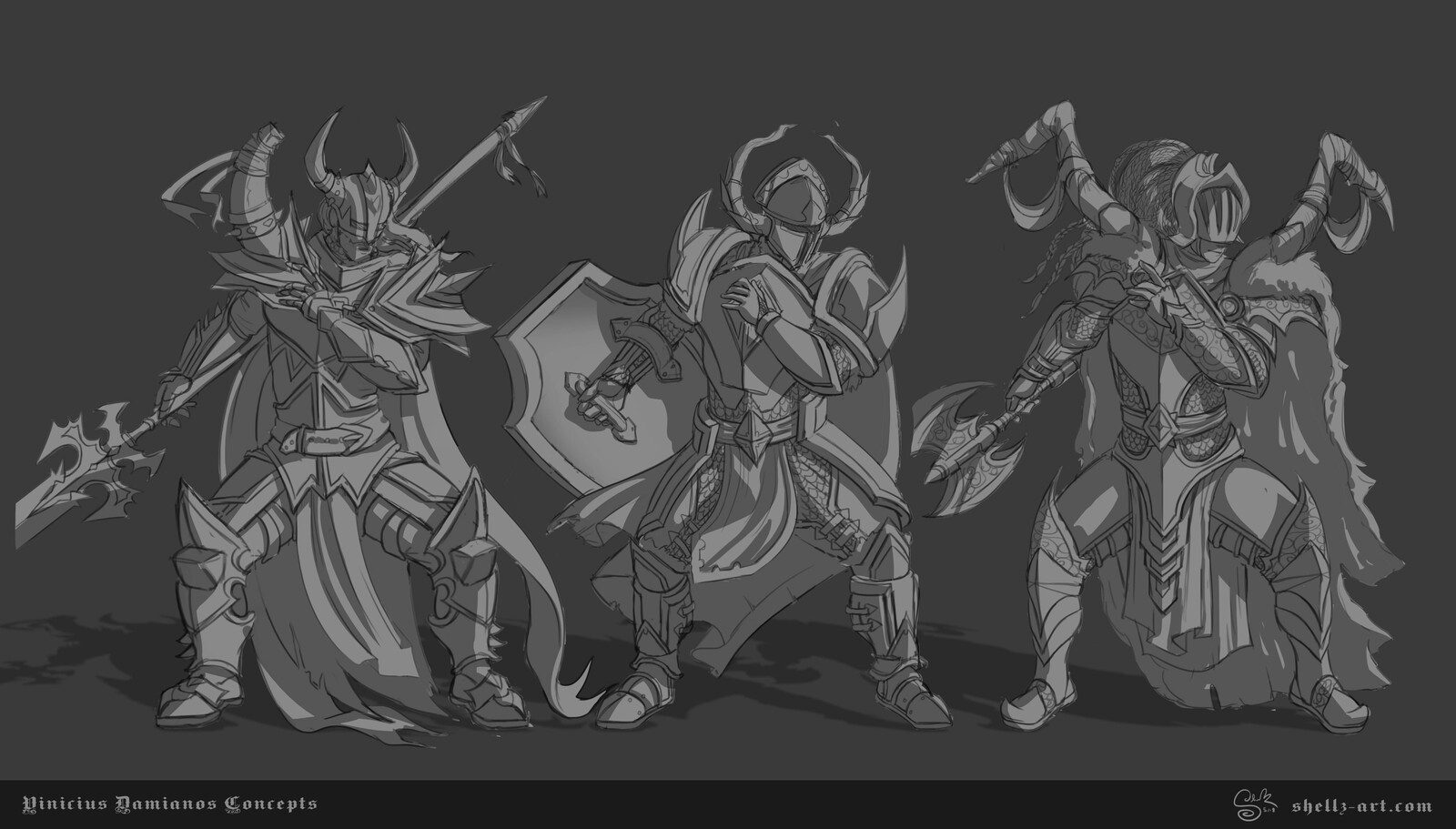 Vinicius Damianos Character Concepts