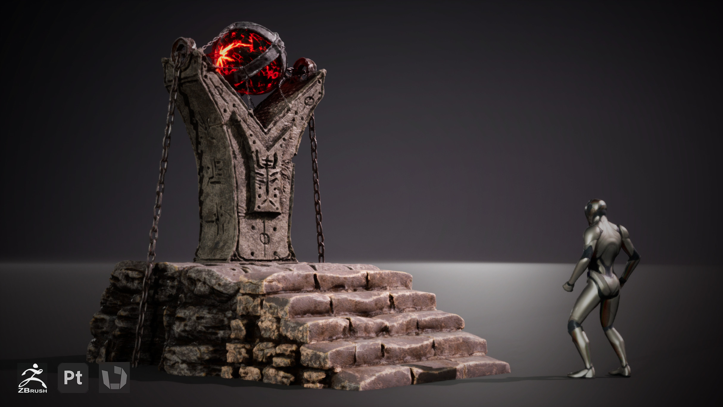 Totem Prop.
Sculpted in Zbrush and Textured in Substance Painter. 
