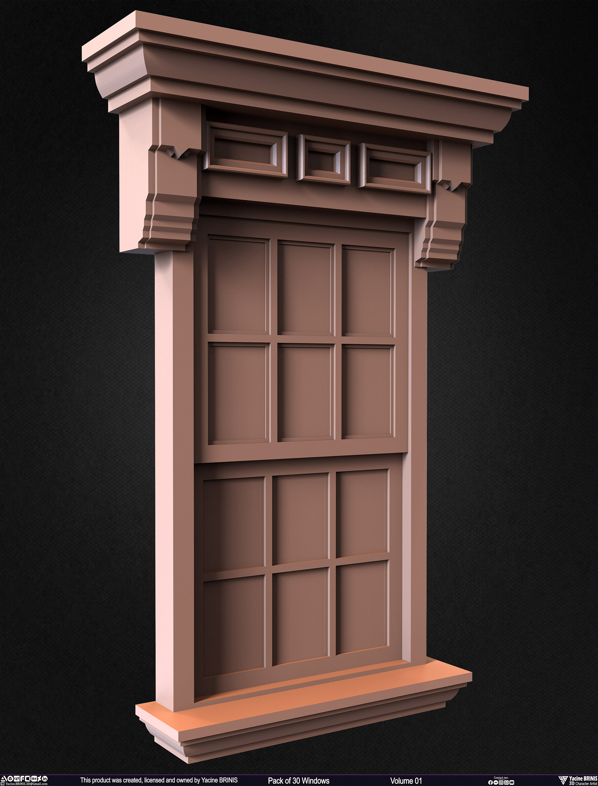 Pack of Windows, Sculpted by Yacine BRINIS Set 012