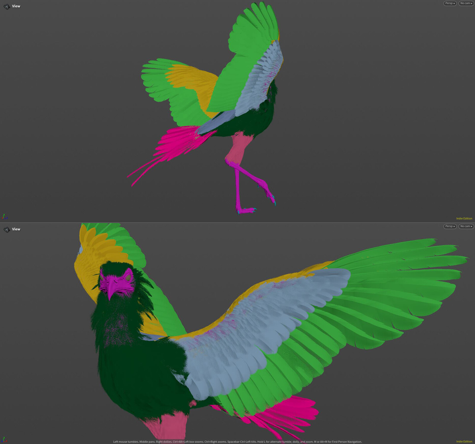Feather groups in Houdini 20