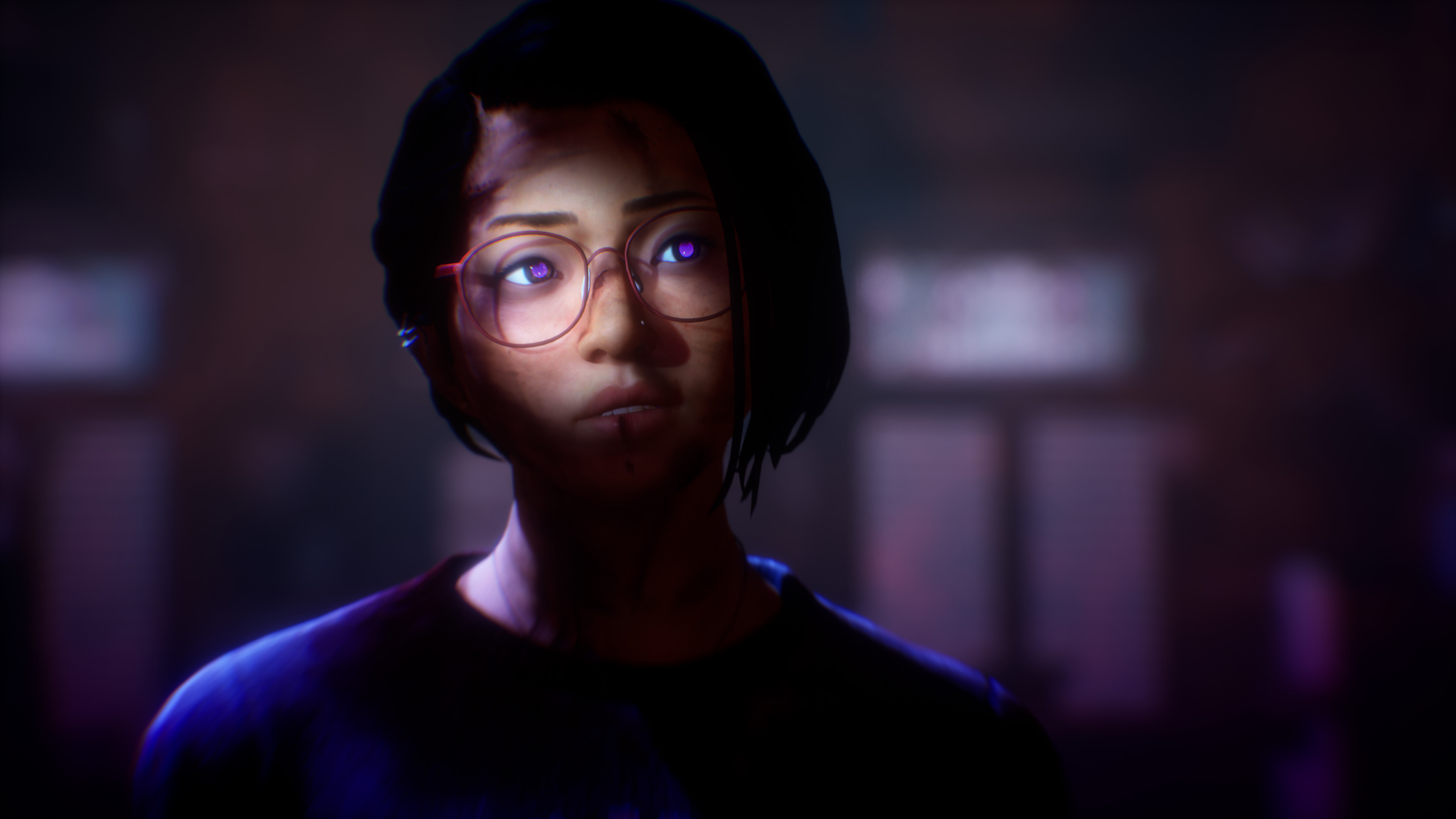 Pupil flash to reflect fear color