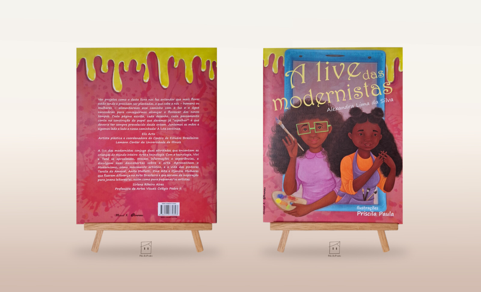 A live das modernistas (2022) - Alexandra Lima da Silva pela MauadX editora, ilustrações de Priscila Paula.  