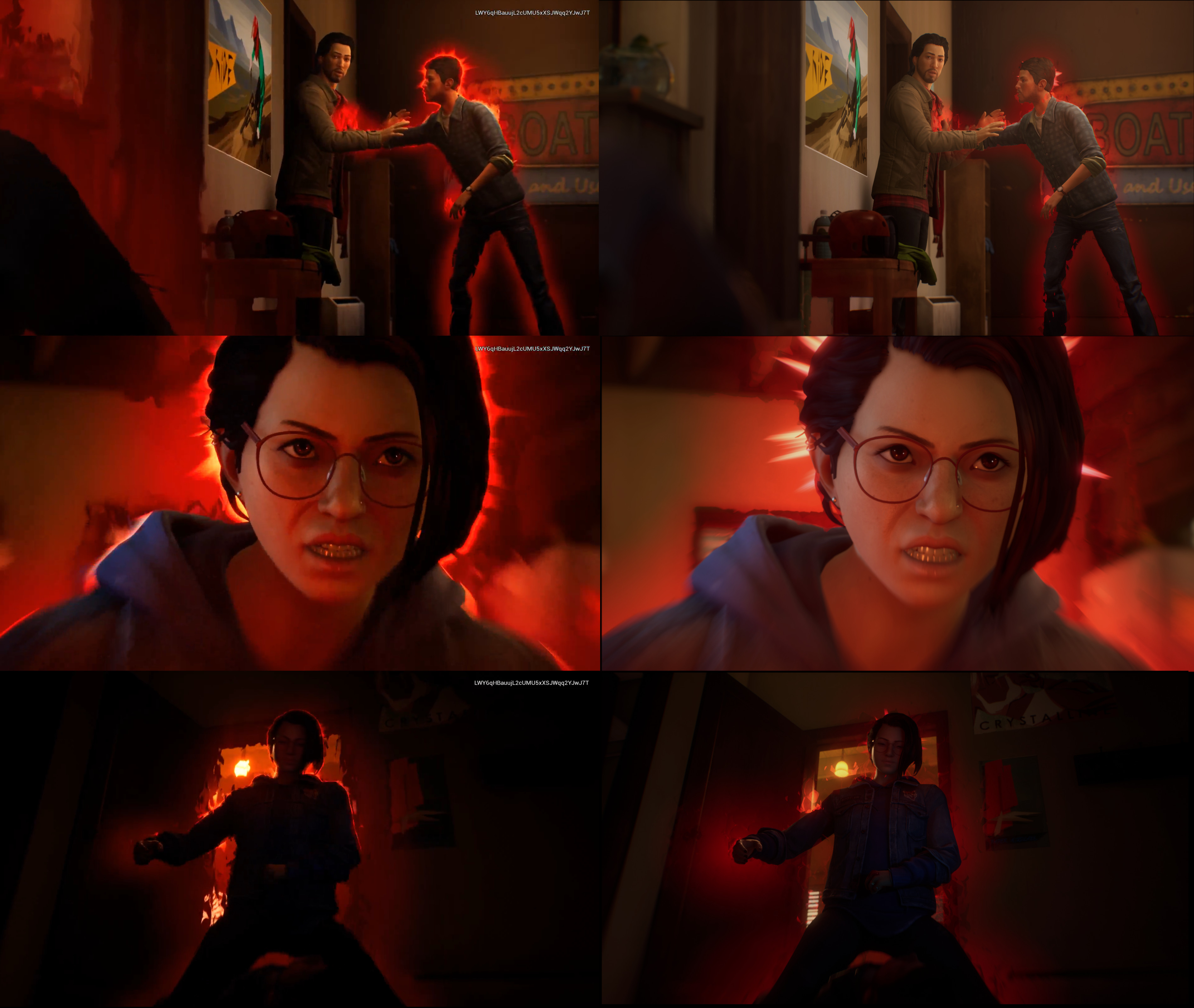Early exploration comparing 2 different aura methods: Post-process FX (left) vs Translucent FX (right)