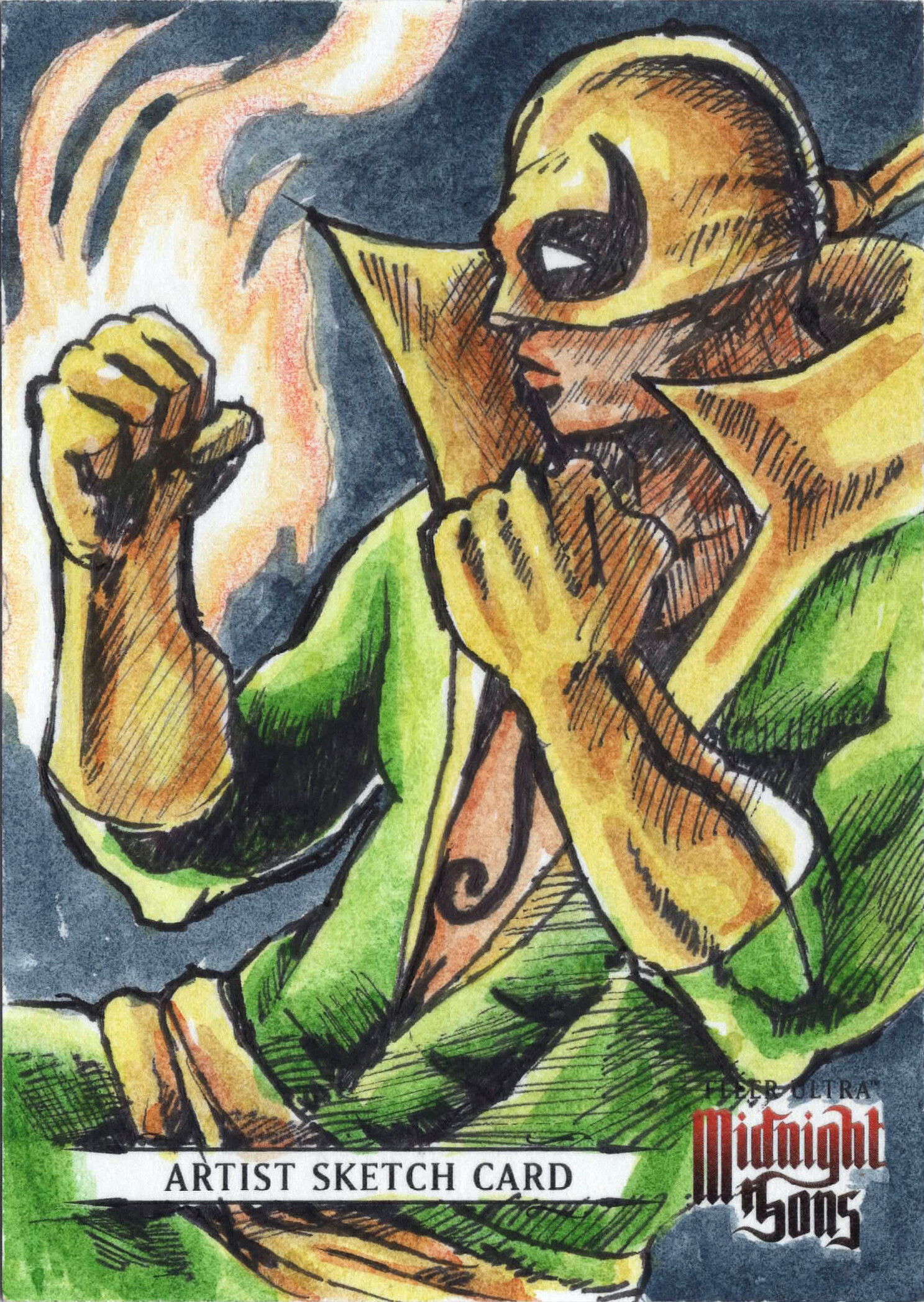 ArtStation - Ultra Fleer - MIDNIGHT SONS artist sketch card ArtStation - Ultra Fleer - MIDNIGHT SONS artist sketch card