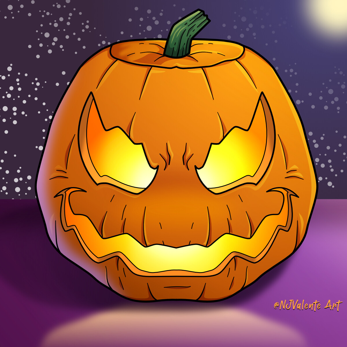 Jack O Lantern Vector Cartoon Illustration