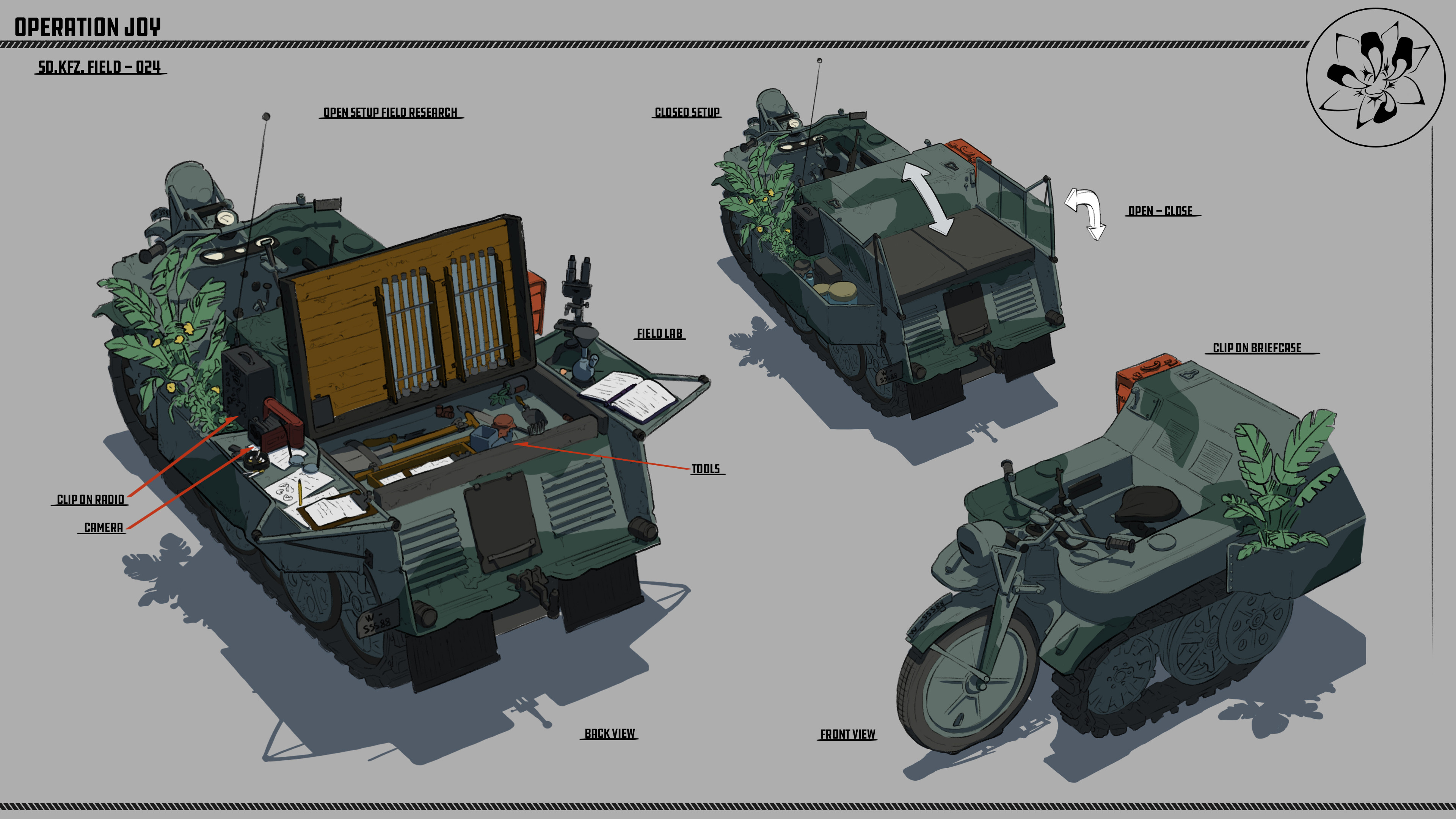 Bike Halftrack Research Vehicle