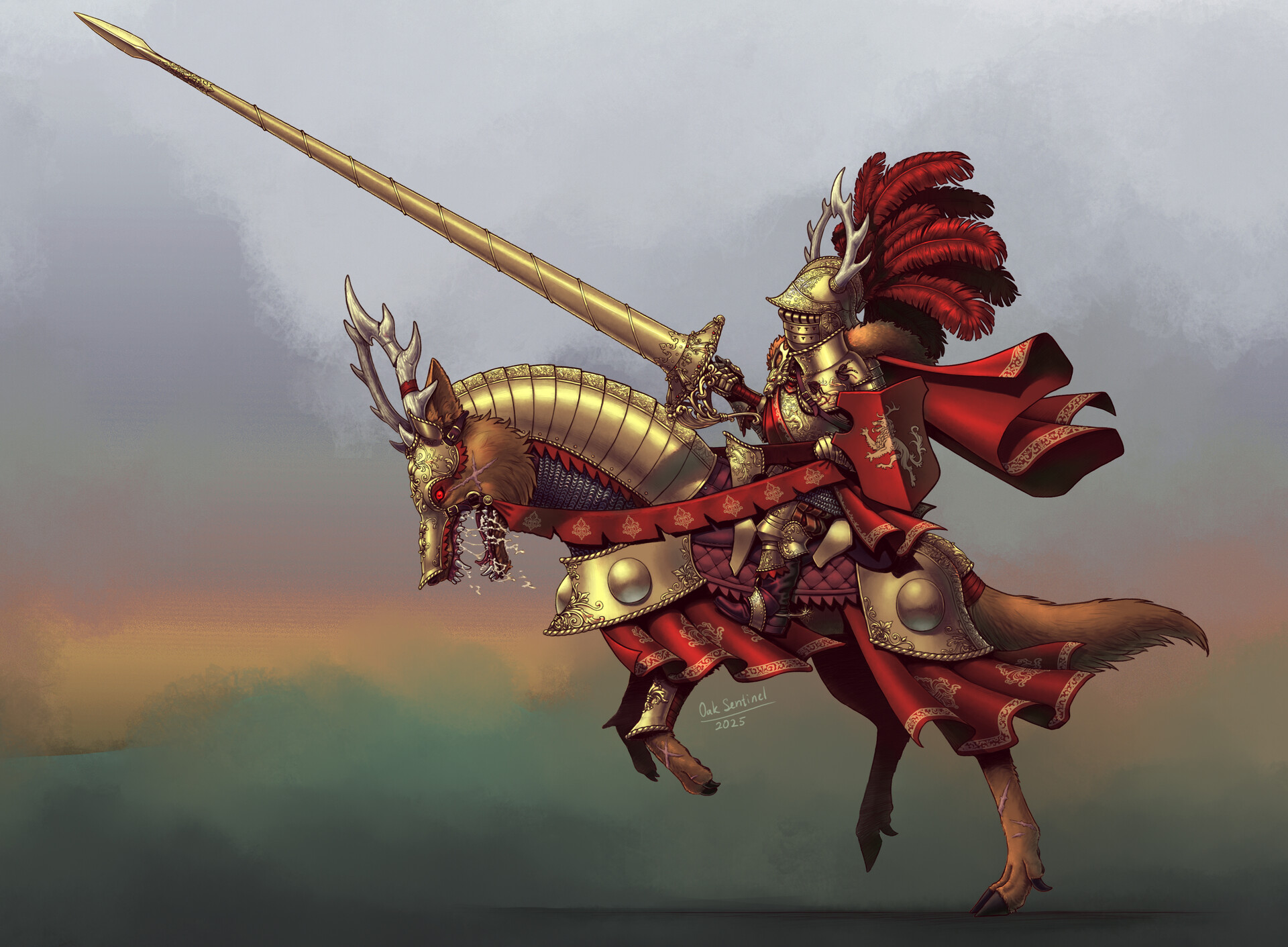 ArtStation - Dwarven paladin lady
