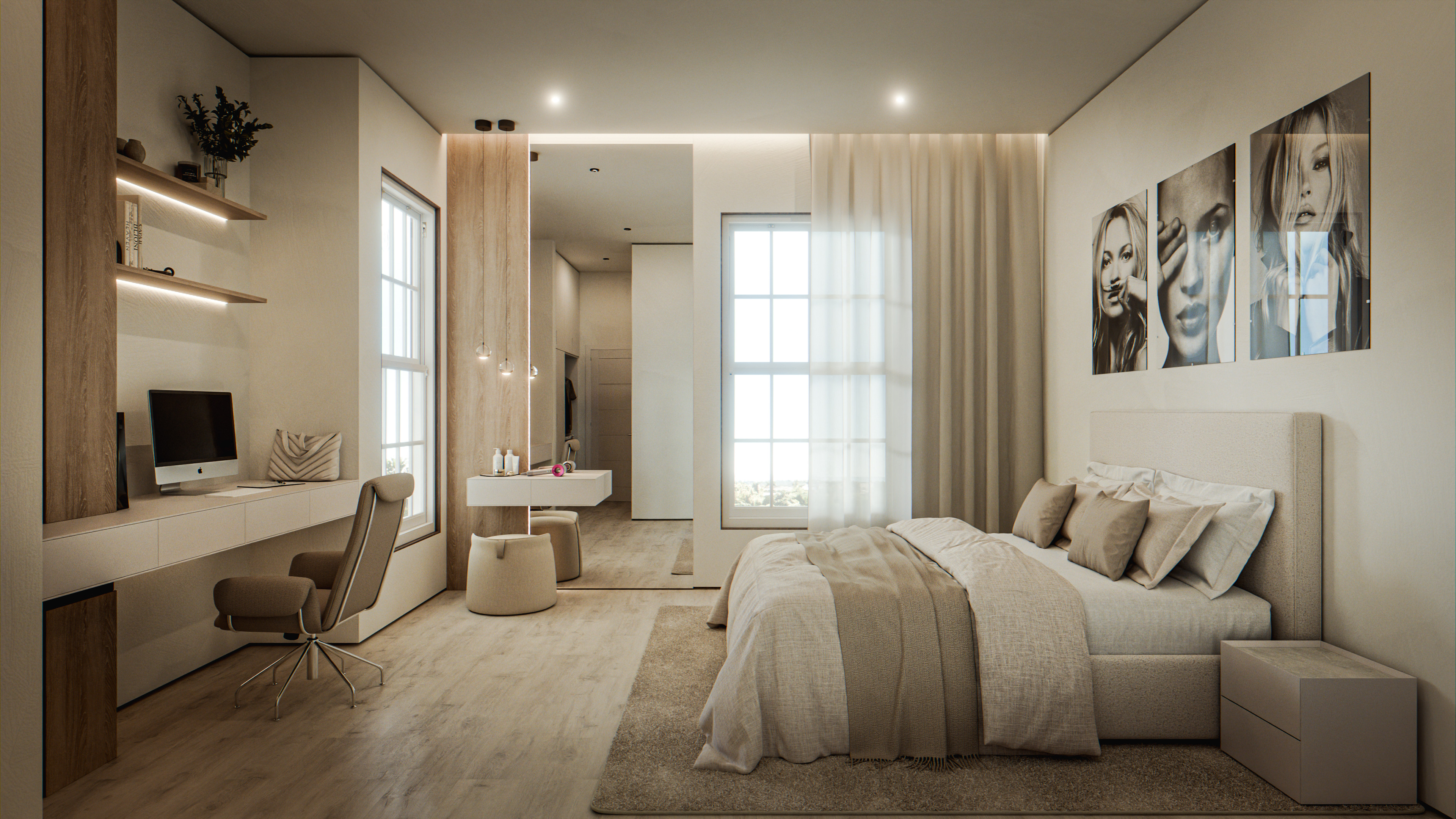 Daughters bedroom design shot.