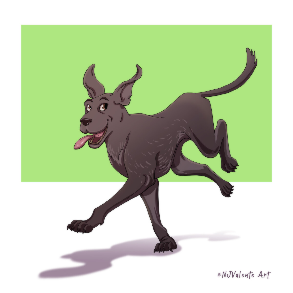 Running pup