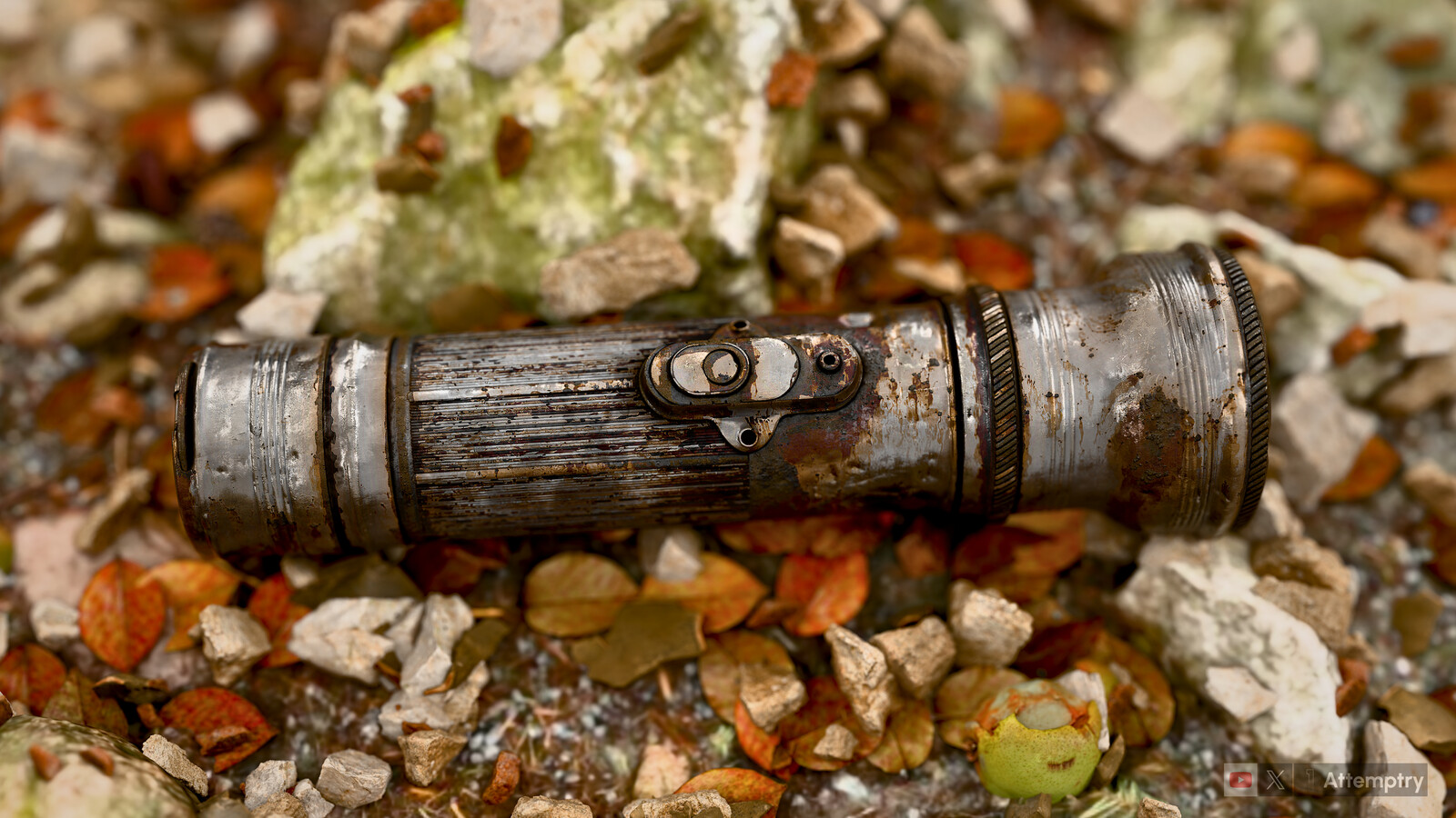 Antique flashlight 3D Art