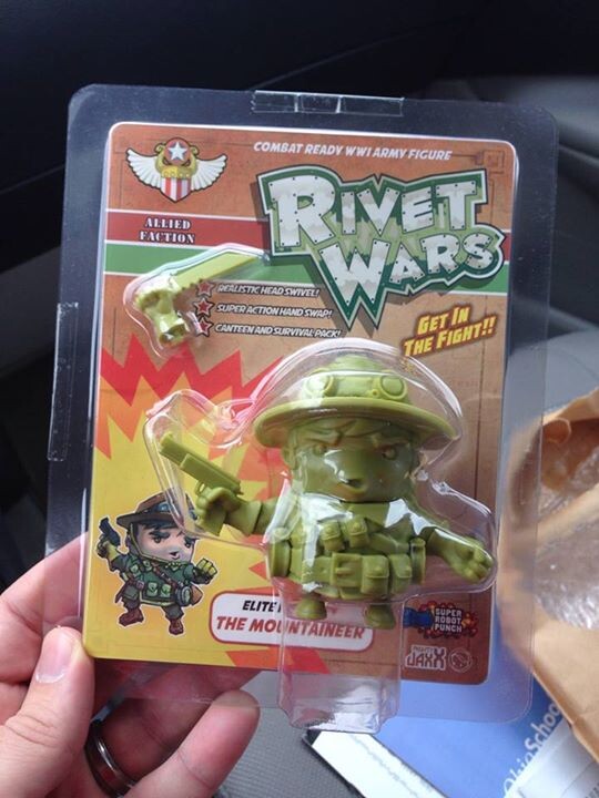 The mountaineer was made into an action figure by Might Jaxx, the toy company.