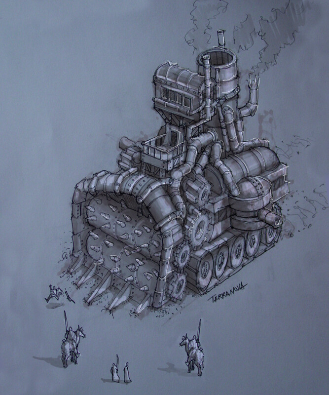 This was a fun concept I did for a vehicle that didn't make the final game.