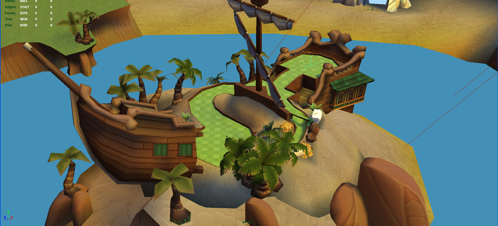 Here is the 7th hole positioned on a island in a central lagoon on the course.