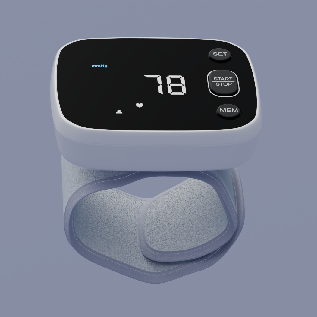 Digital Blood Pressure Monitor, front view
