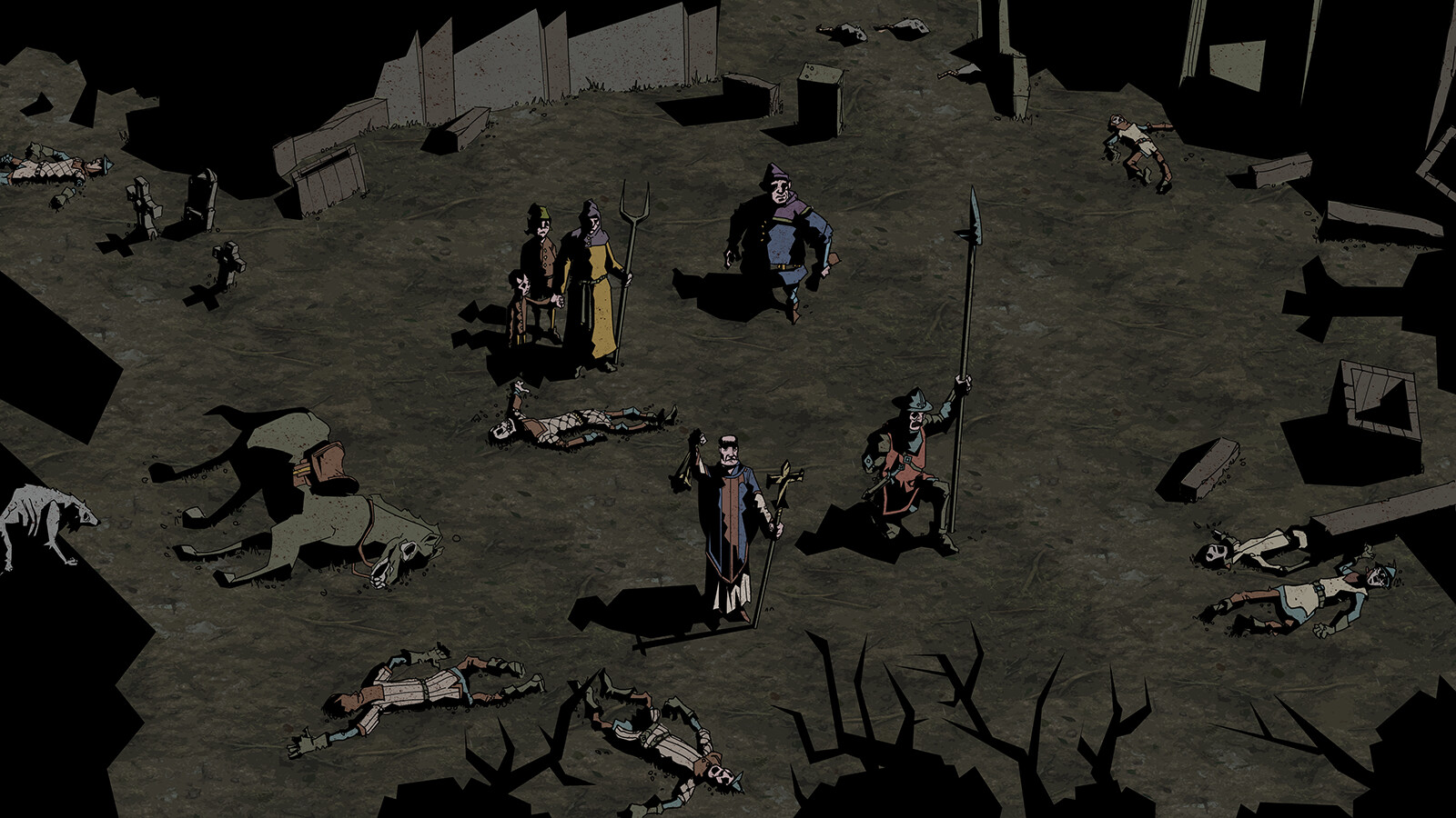 A bleak medieval concept I created for a game idea.
