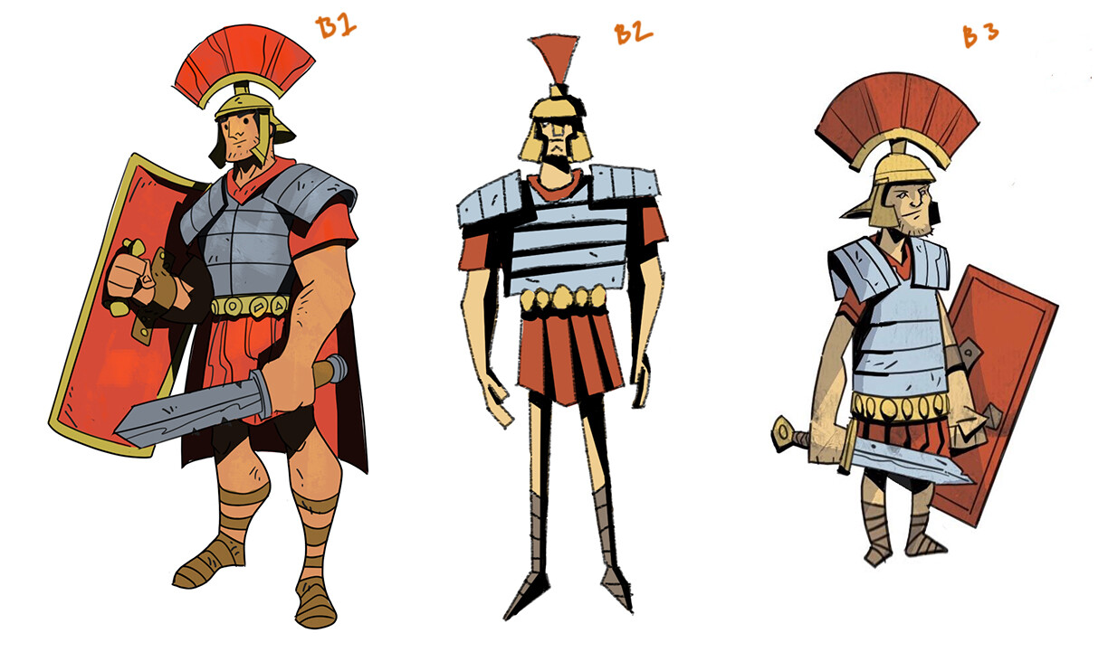 I was exploring very different looks to see what the design team liked. 