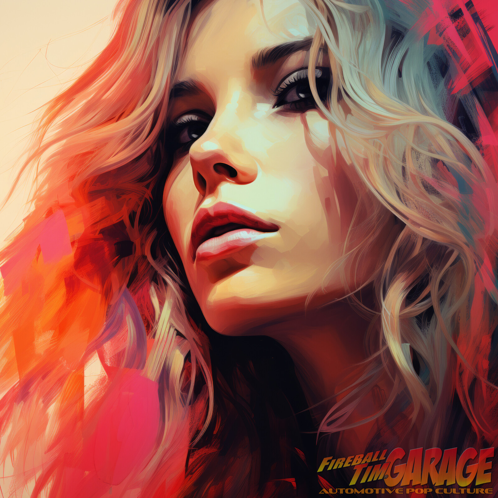 PIPER Fireball Tim Garage Pinup Art